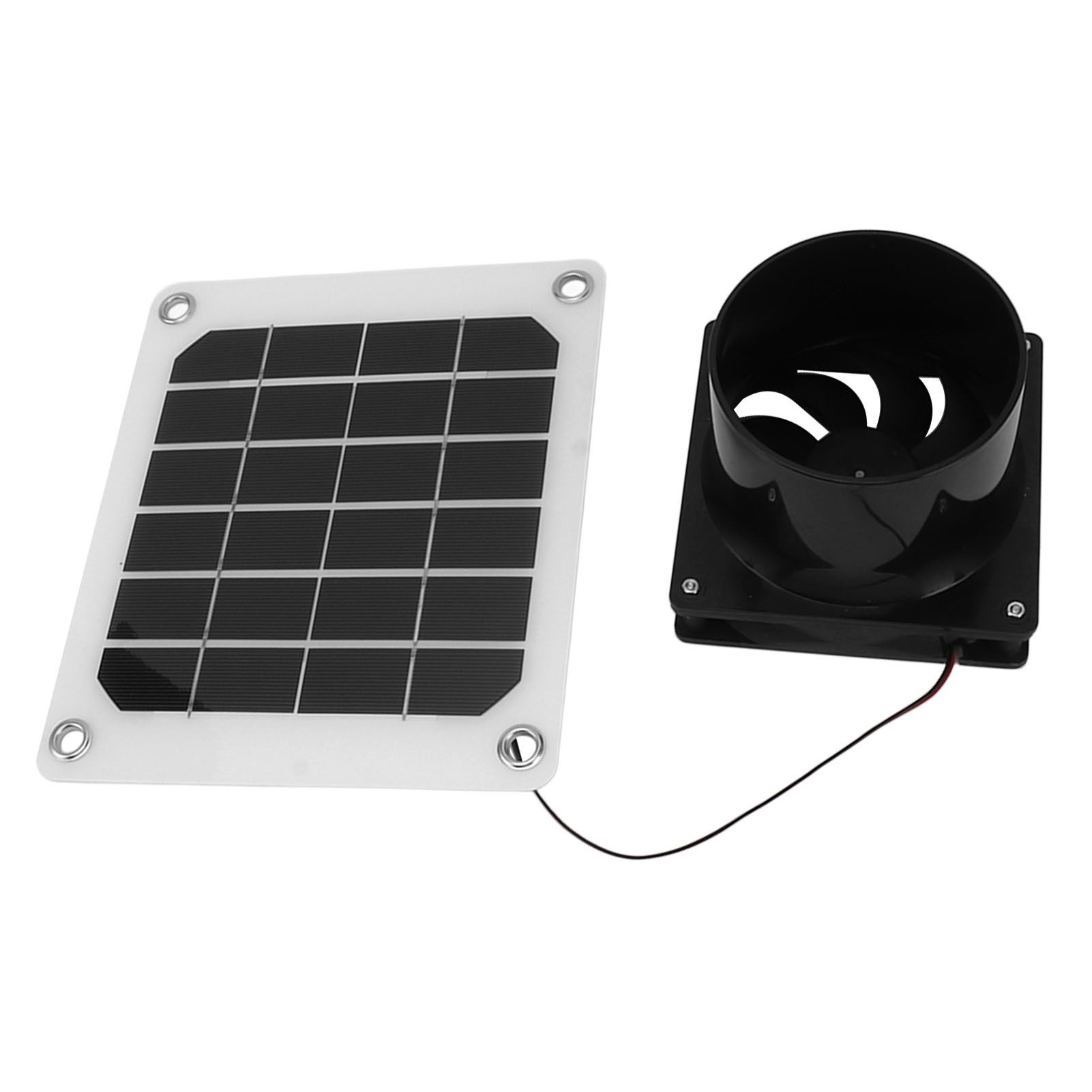 20W Solar Panel Exhaust Fan Kit with Protective Net 6 Inch Portable Solar view 7
