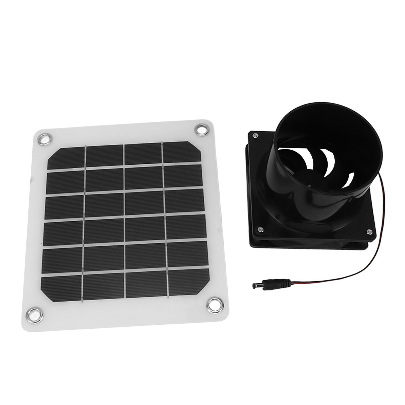 20W Solar Panel Exhaust Fan Kit with Protective Net 6 Inch Portable Solar view 8