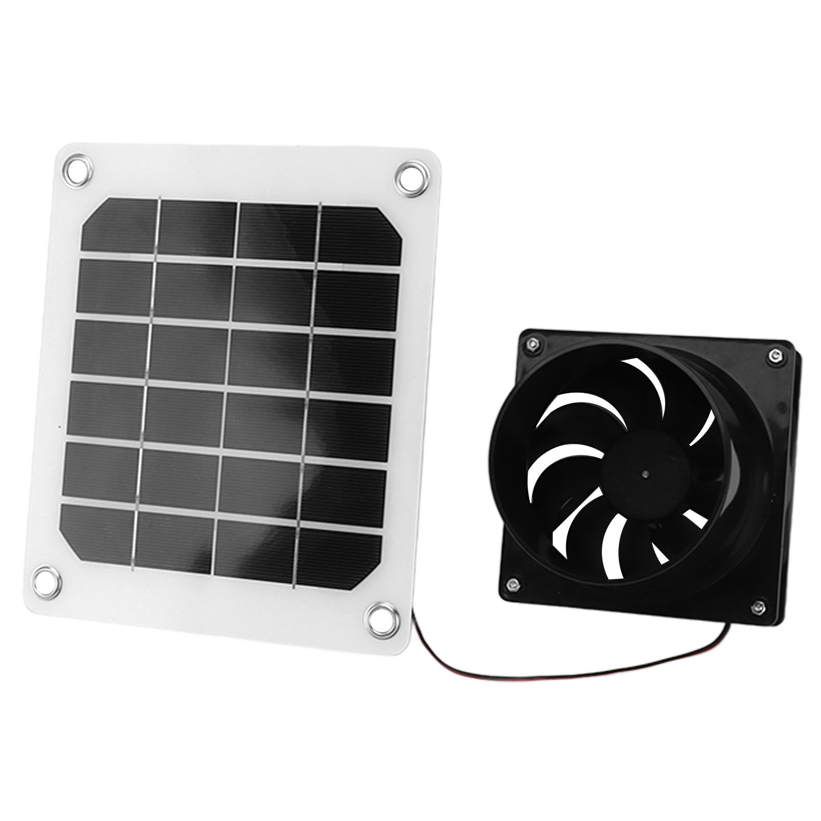 20W Solar Panel Exhaust Fan Kit with Protective Net 6 Inch Portable Solar view 9