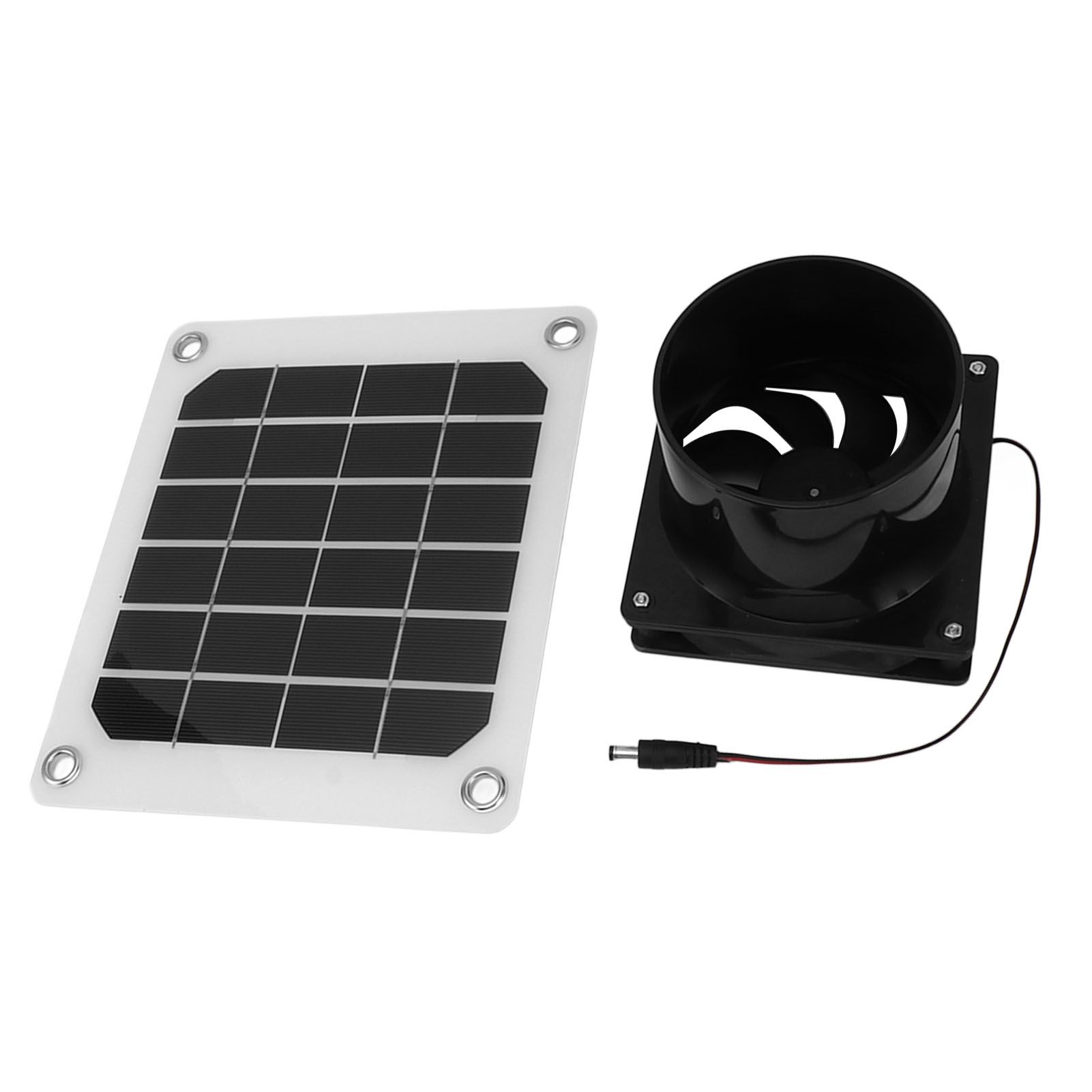 20W Solar Panel Exhaust Fan Kit with Protective Net 6 Inch Portable Solar view 10