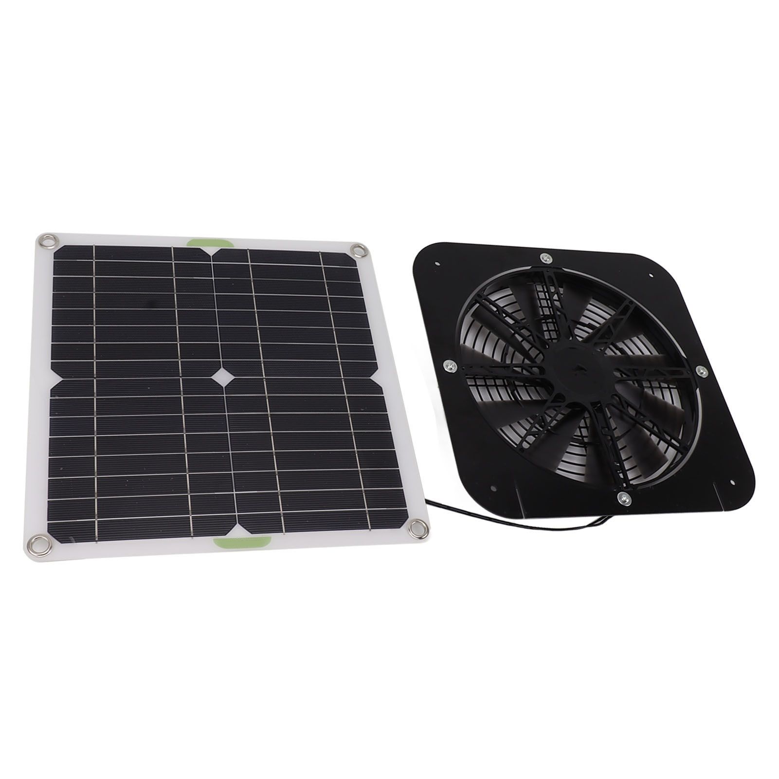13.5 Inch Solar Powered Fan 100W Round Effective Cooling Solar Panel Fan Kit view 2