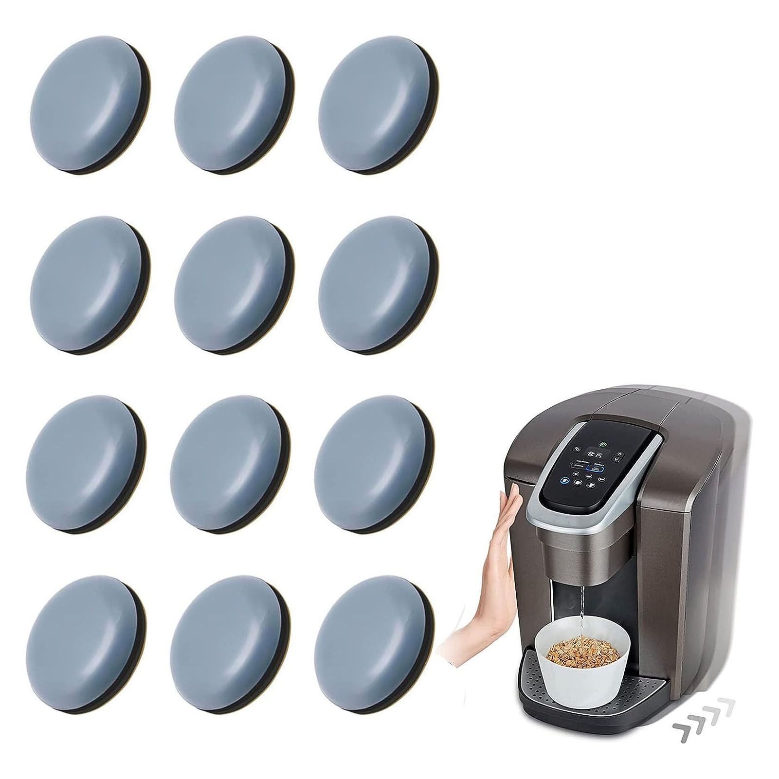12 Pcs Round 20mm Appliance Slider Adhesive PTFE Self Stick Slider for view 12