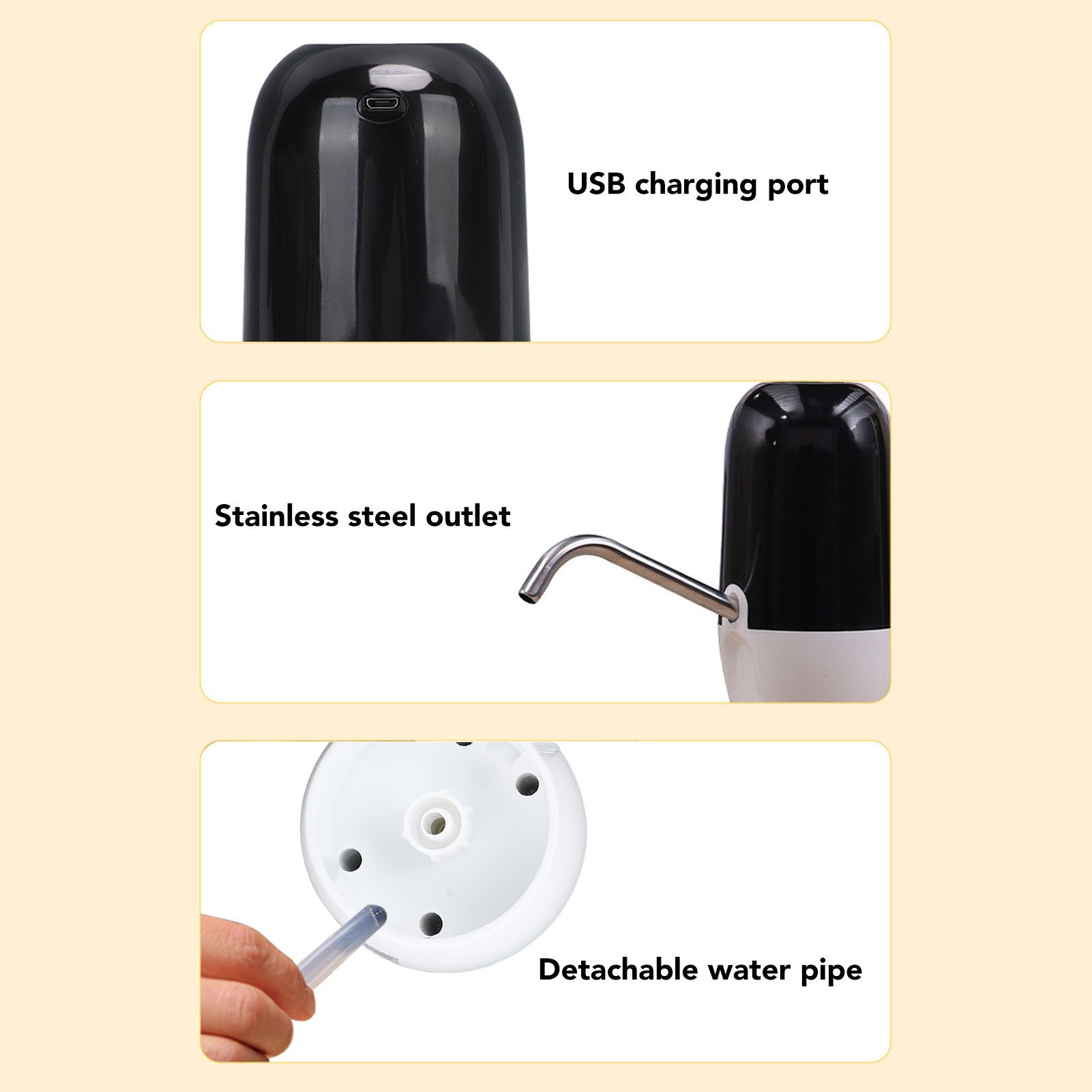Household Small Electric Water Bottle Dispenser Mute Automatic Electric view 14