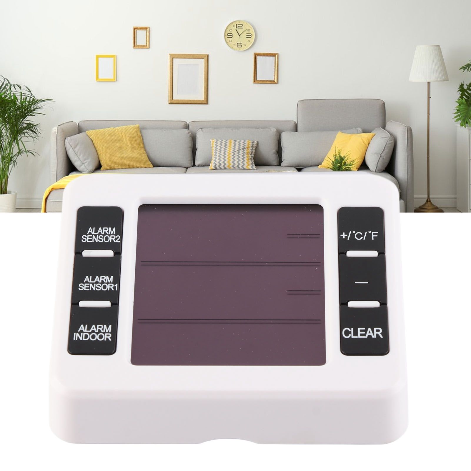 Room Thermometer Large Screen Celsius Fahrenheit Switch Highest Lowest Record view 11