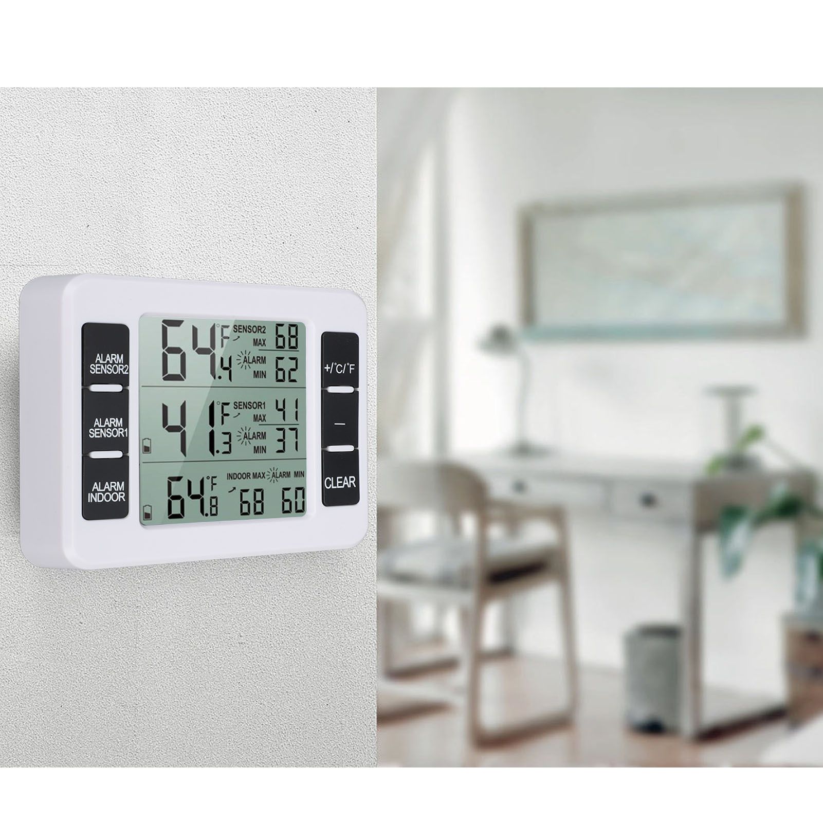 Indoor Outdoor Thermometer Digital Hygrometer Thermometer Wireless Temperature view 12