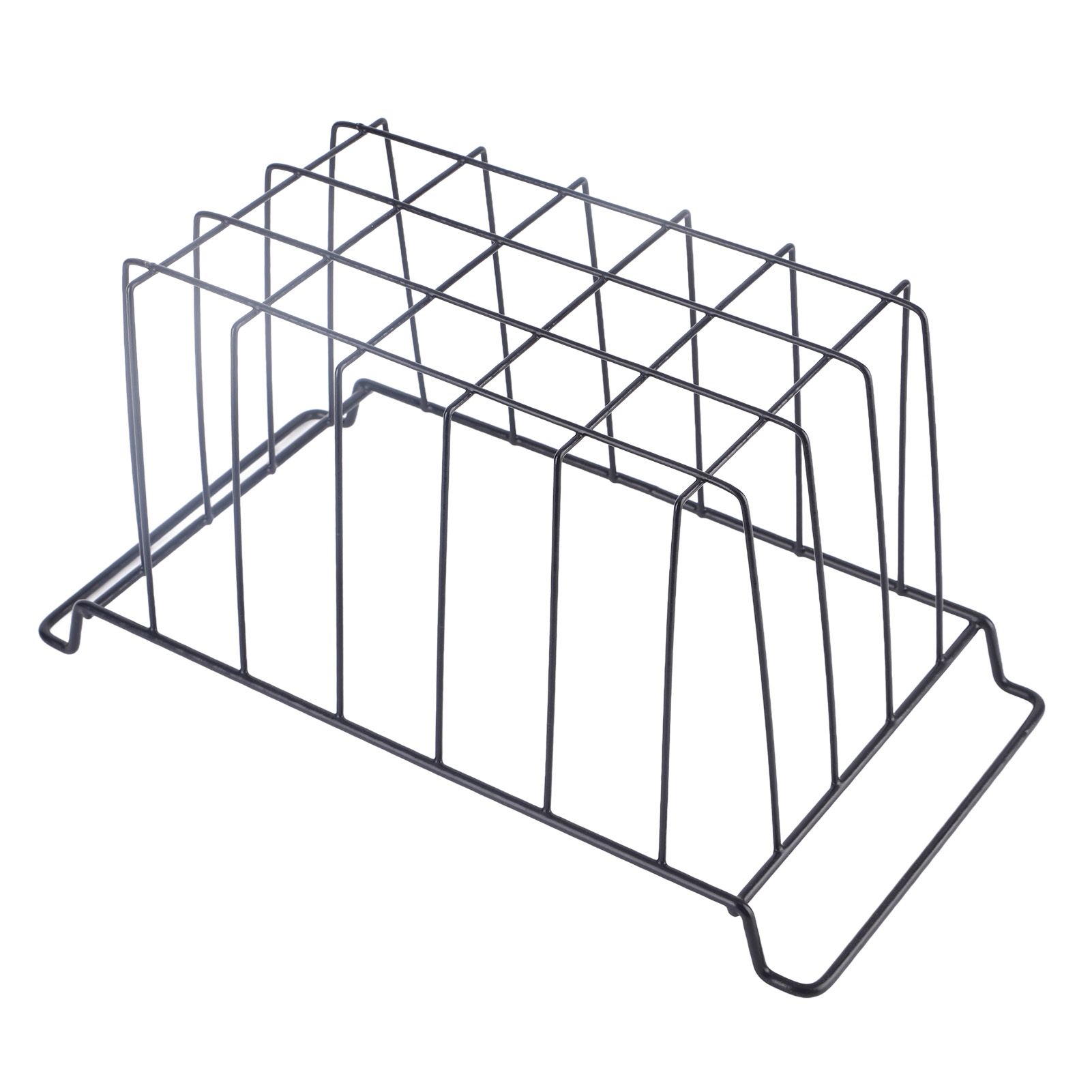 2 Pcs Freezer Wire Storage Basket PE Coated Hanging Rack Organizer Bin Black view 10