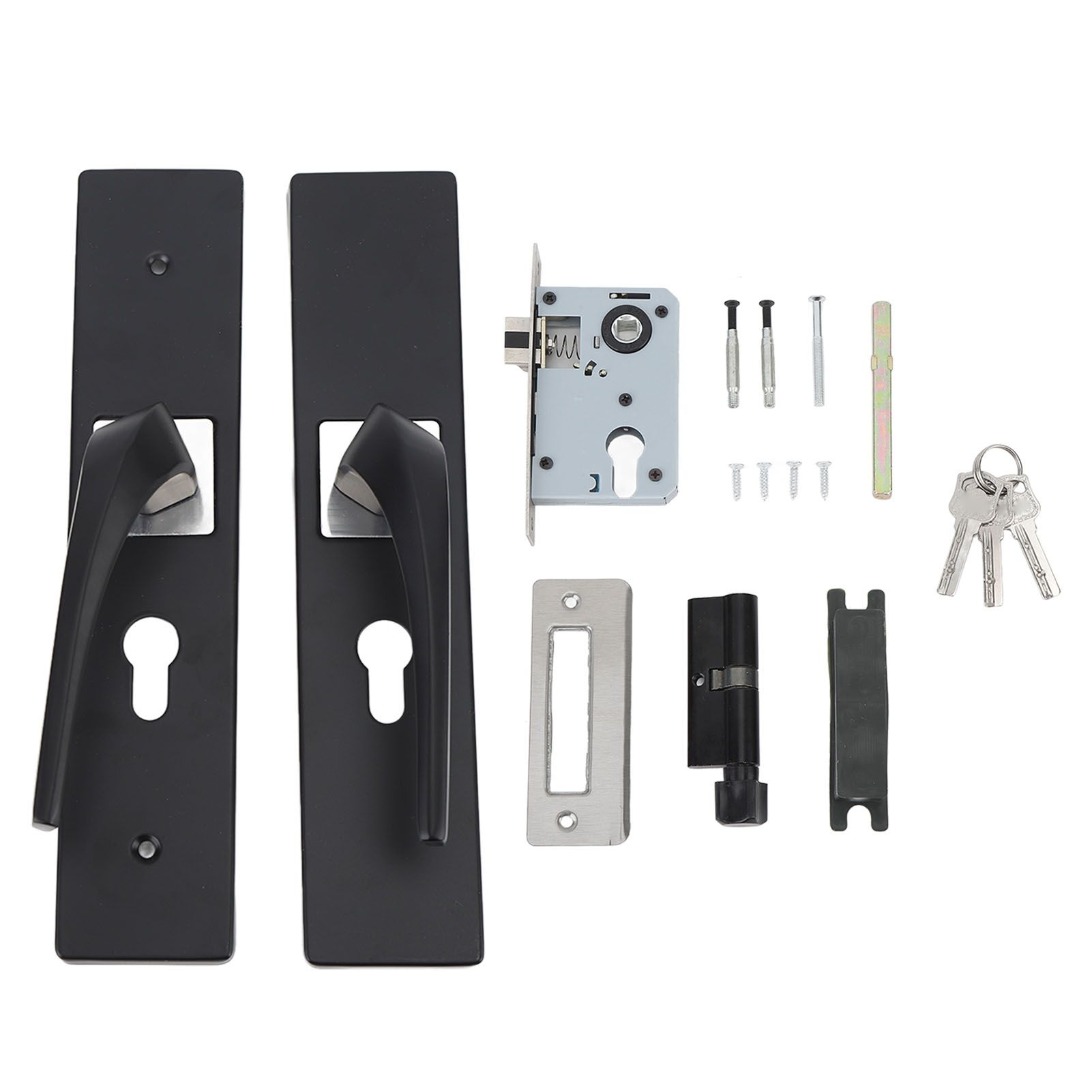 Bedroom Lock Set Household Interior Room Bathroom Silent Aluminium Alloy with