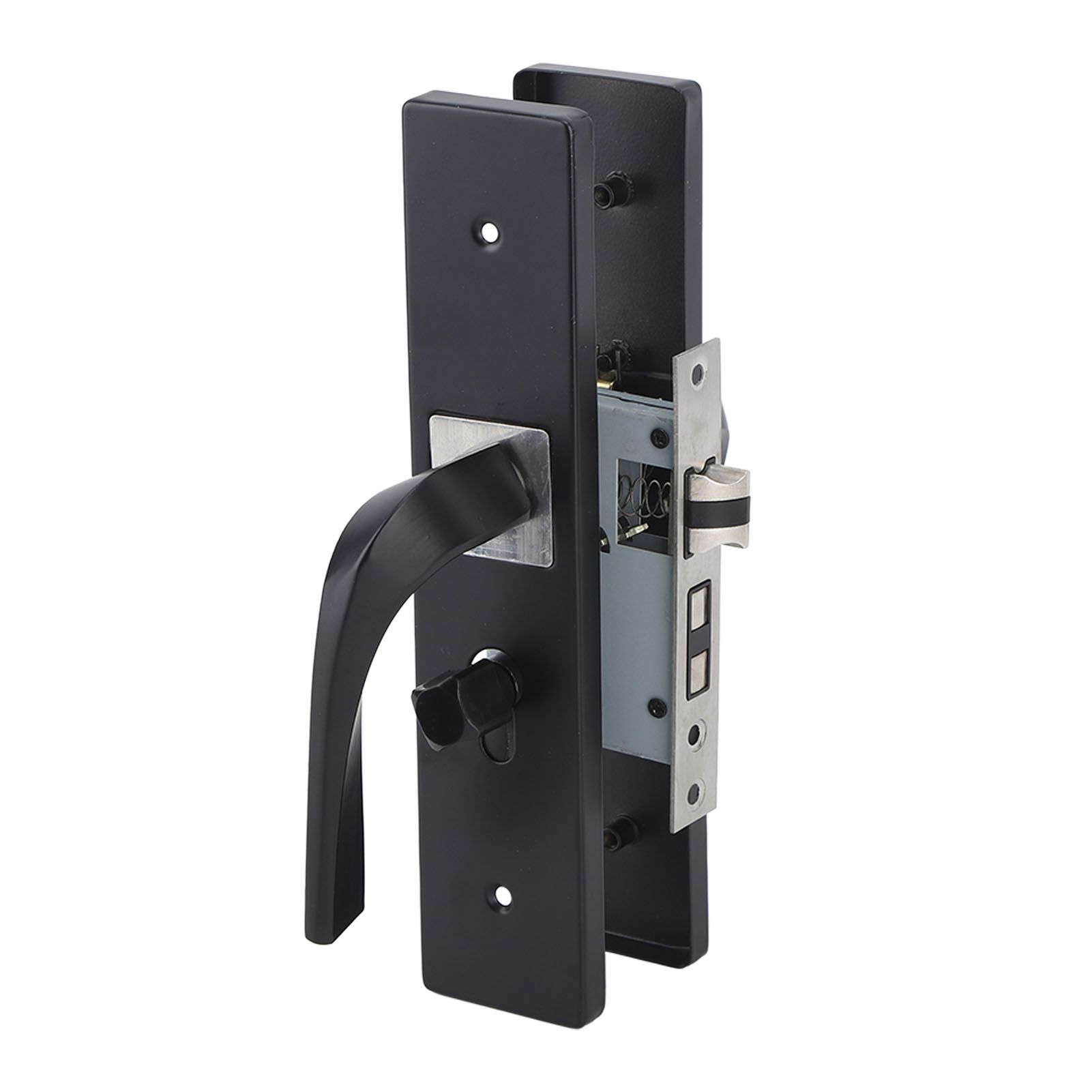 Bedroom Lock Set Household Interior Room Bathroom Silent Aluminium Alloy with view 6