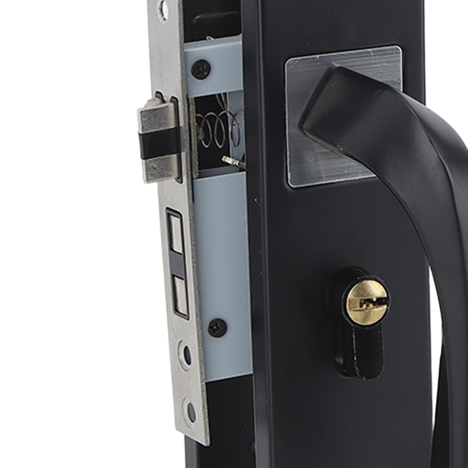 Bedroom Lock Set Household Interior Room Bathroom Silent Aluminium Alloy with view 14