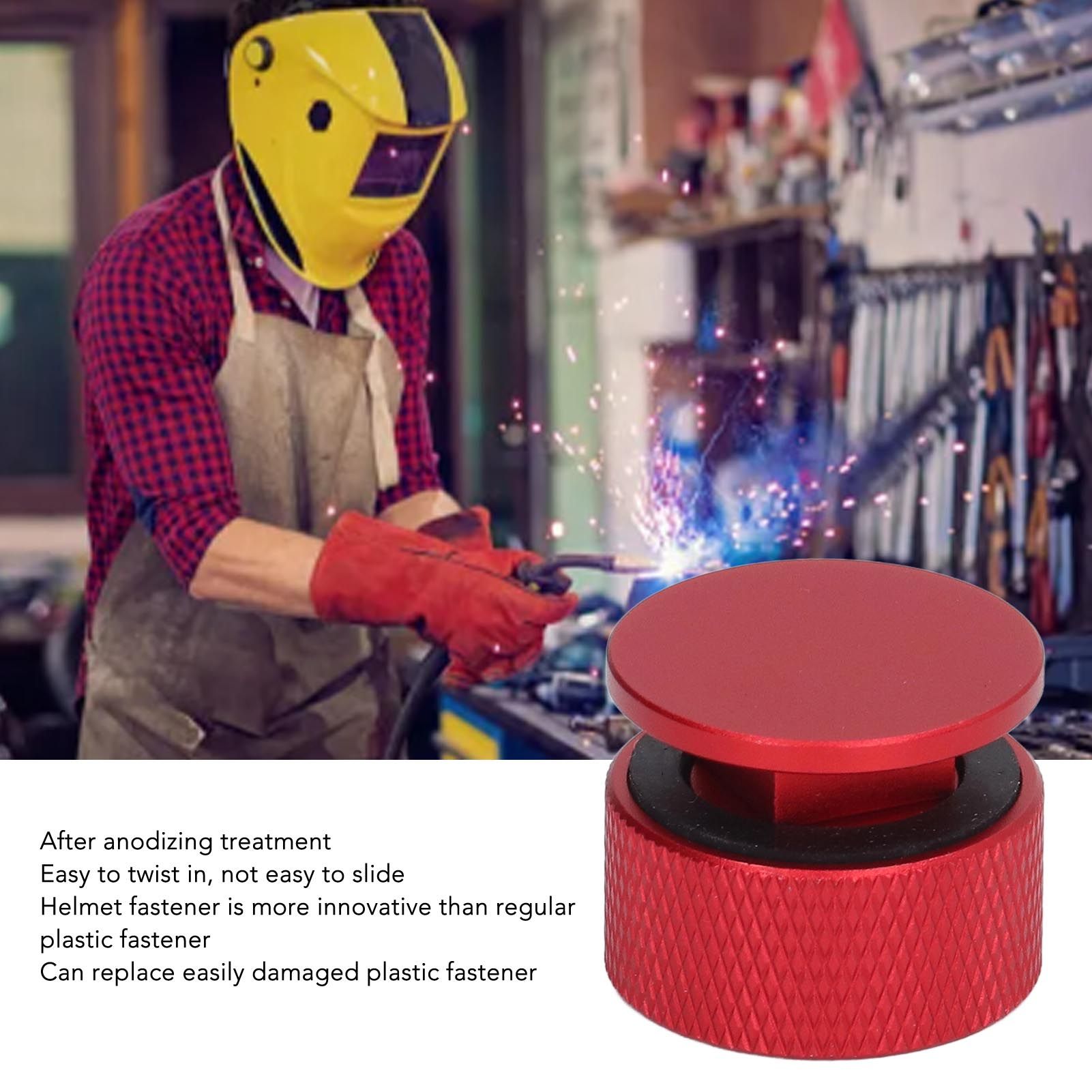 Welding Hood Pipeliner Helmet Fastener Aluminum Alloy Pipeliner Helmet view 13