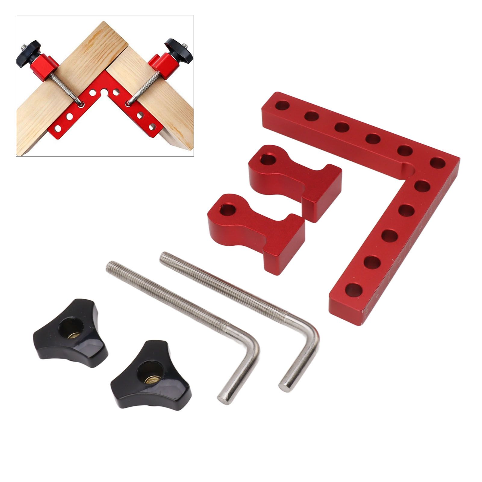 90 Degree Positioning Squares Aluminum Alloy Woodworking Right Angle Corner view 11