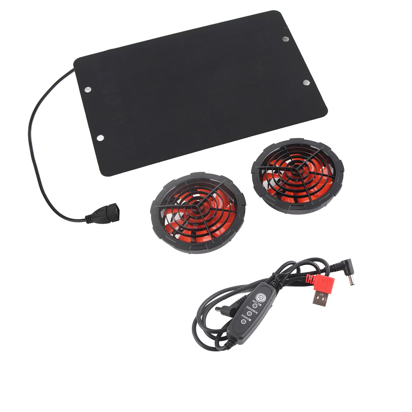 10W Solar Fan Outdoor Solar Powered Fan IPX7 Waterproof Shed Chicken Coop view 3