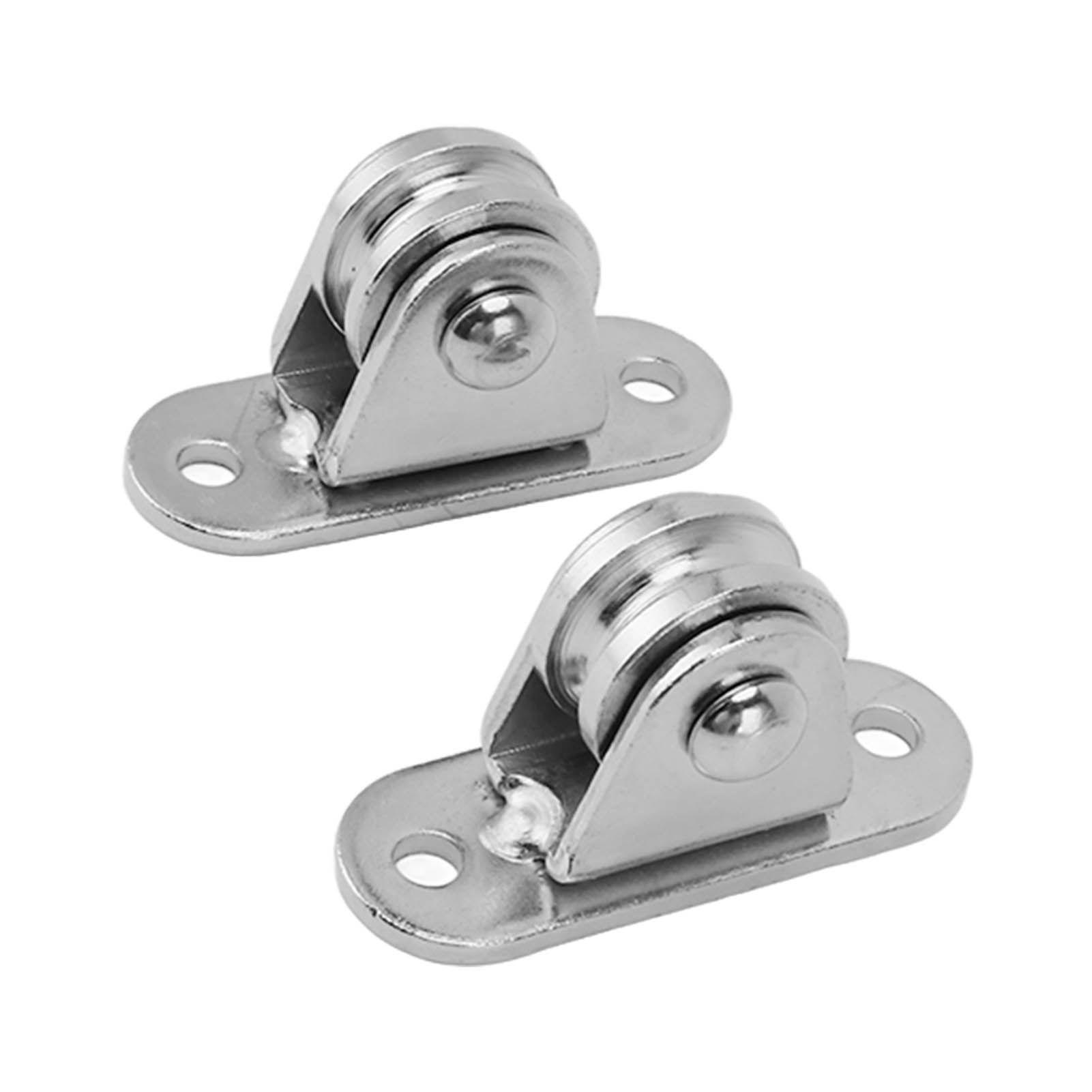 Small Pulley Block Stainless Steel Silent Pulley Roller Wall Mounted Fixed view 4
