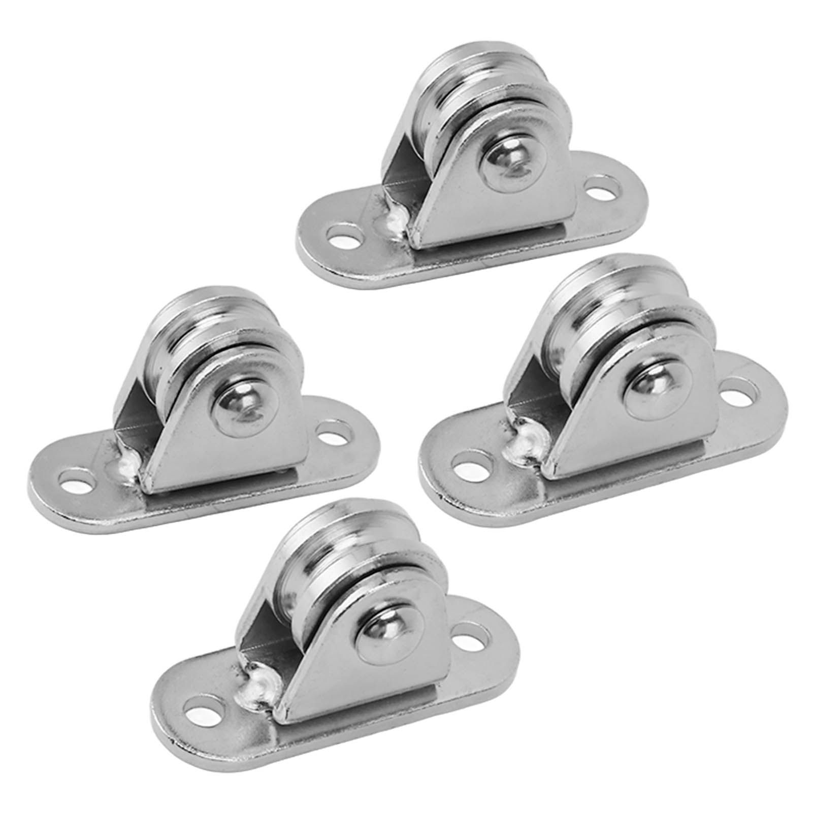 Small Pulley Block Stainless Steel Silent Pulley Roller Wall Mounted Fixed view 4