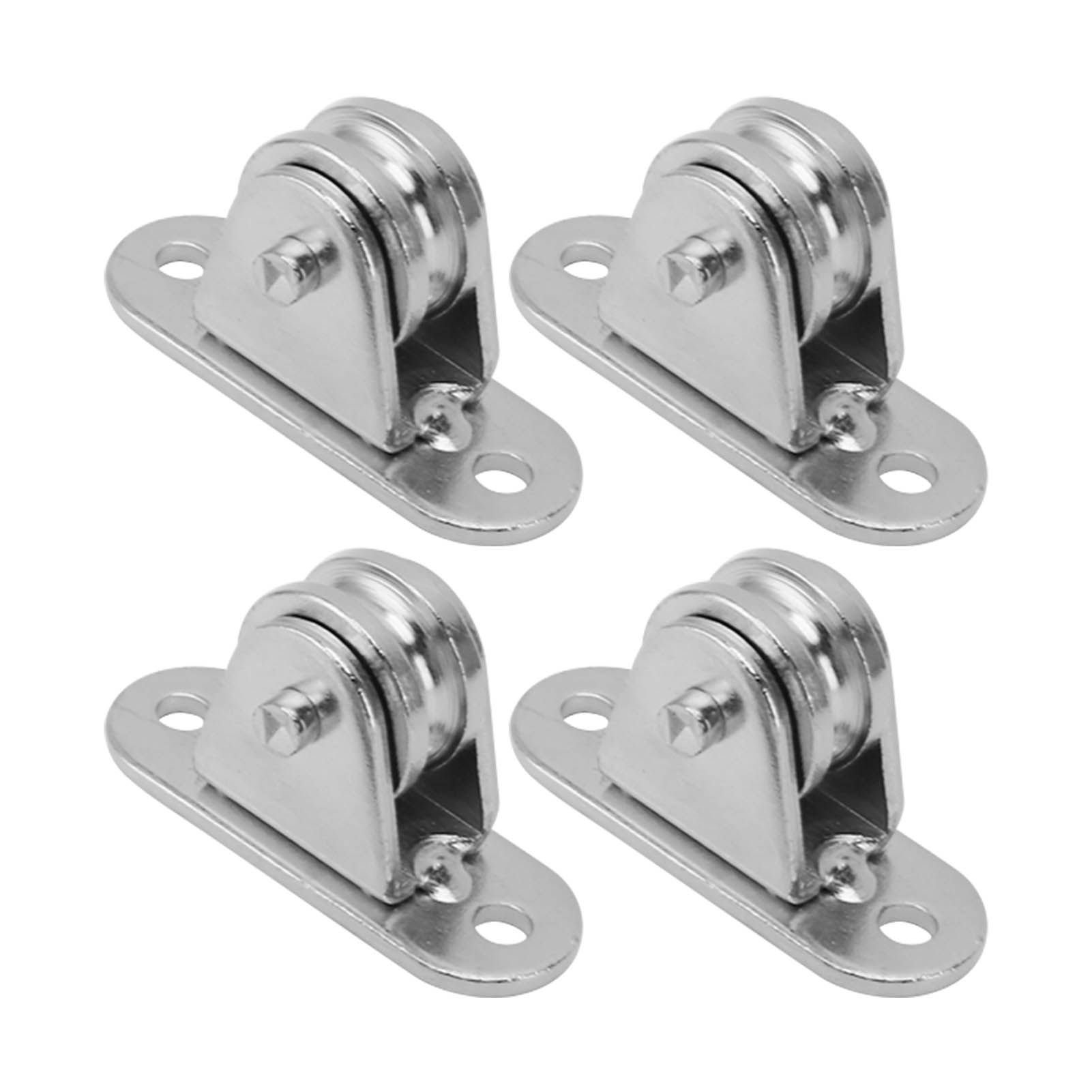 Small Pulley Block Stainless Steel Silent Pulley Roller Wall Mounted Fixed view 8