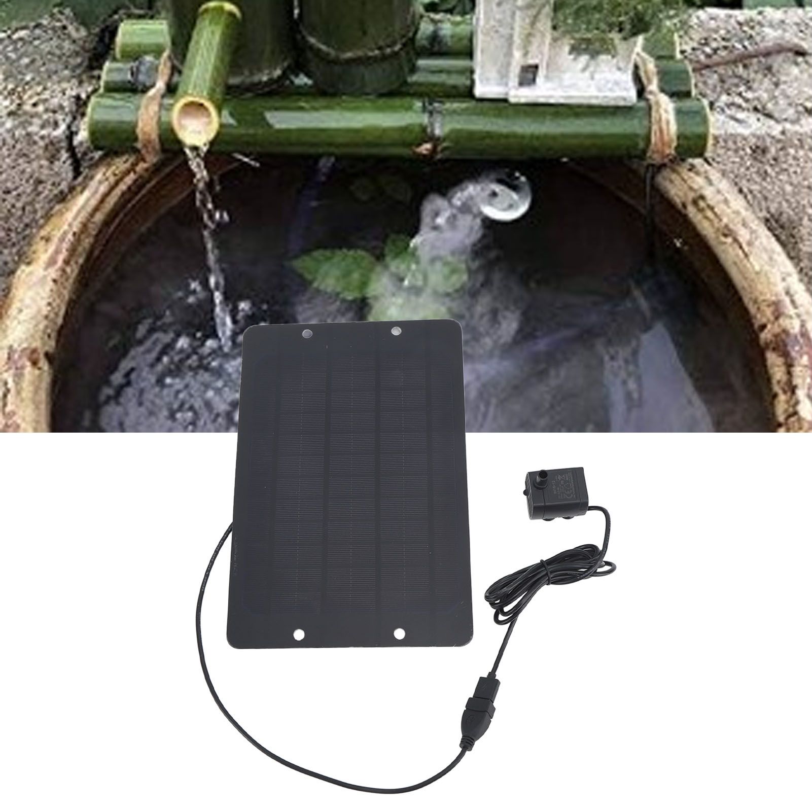 Solar Fountain 6V 10W Bird Bath Fountain USB Interface with Water Pump Solar view 11