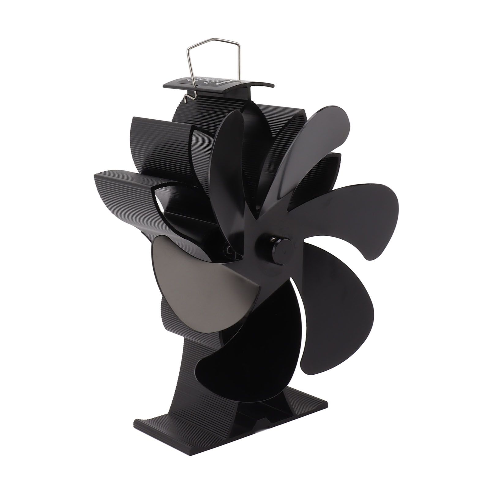 Heat Powered Stove Fan 6 Blade Aluminum Alloy Low Noise Wood Stove Fireplace view 4
