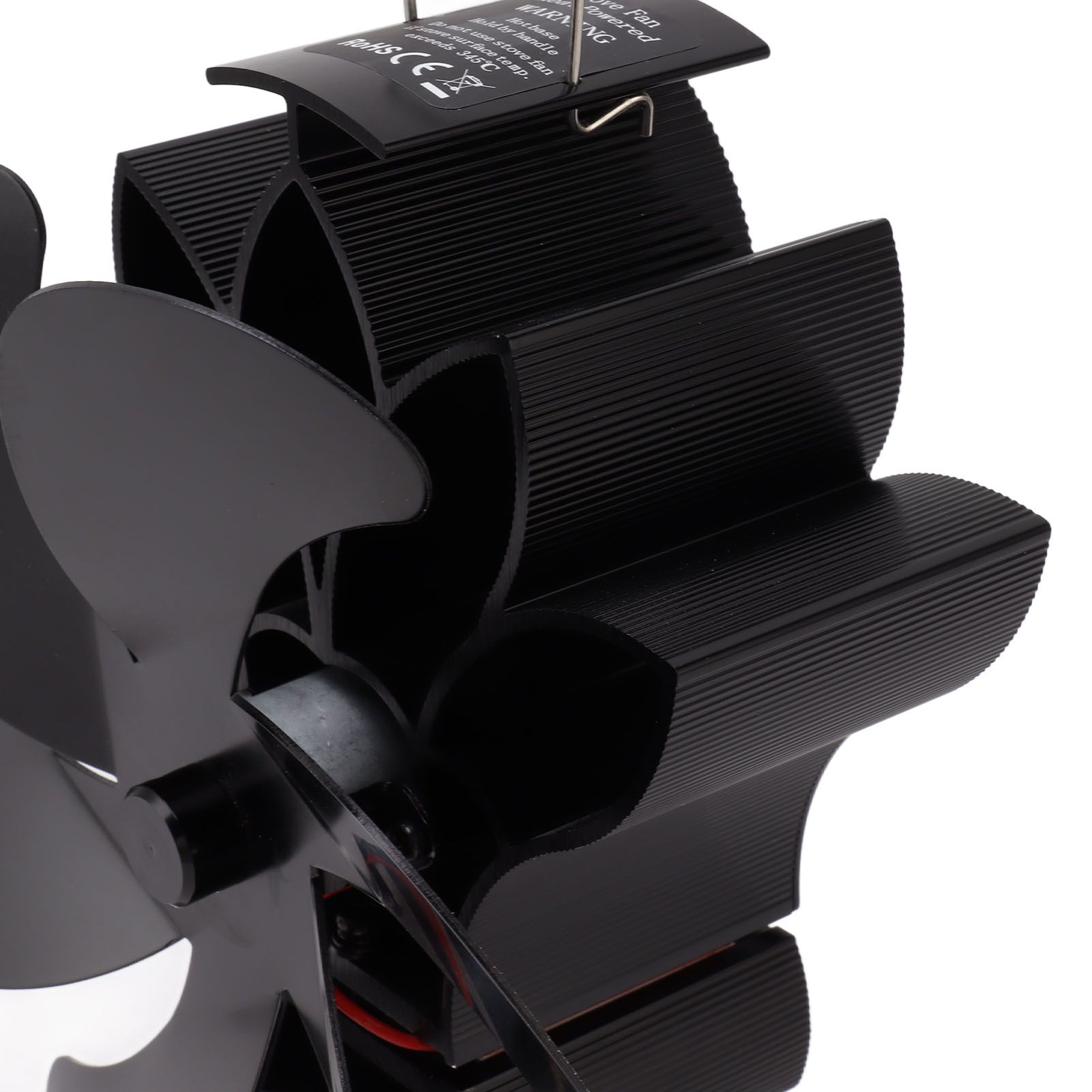 Heat Powered Stove Fan 6 Blade Aluminum Alloy Low Noise Wood Stove Fireplace view 13