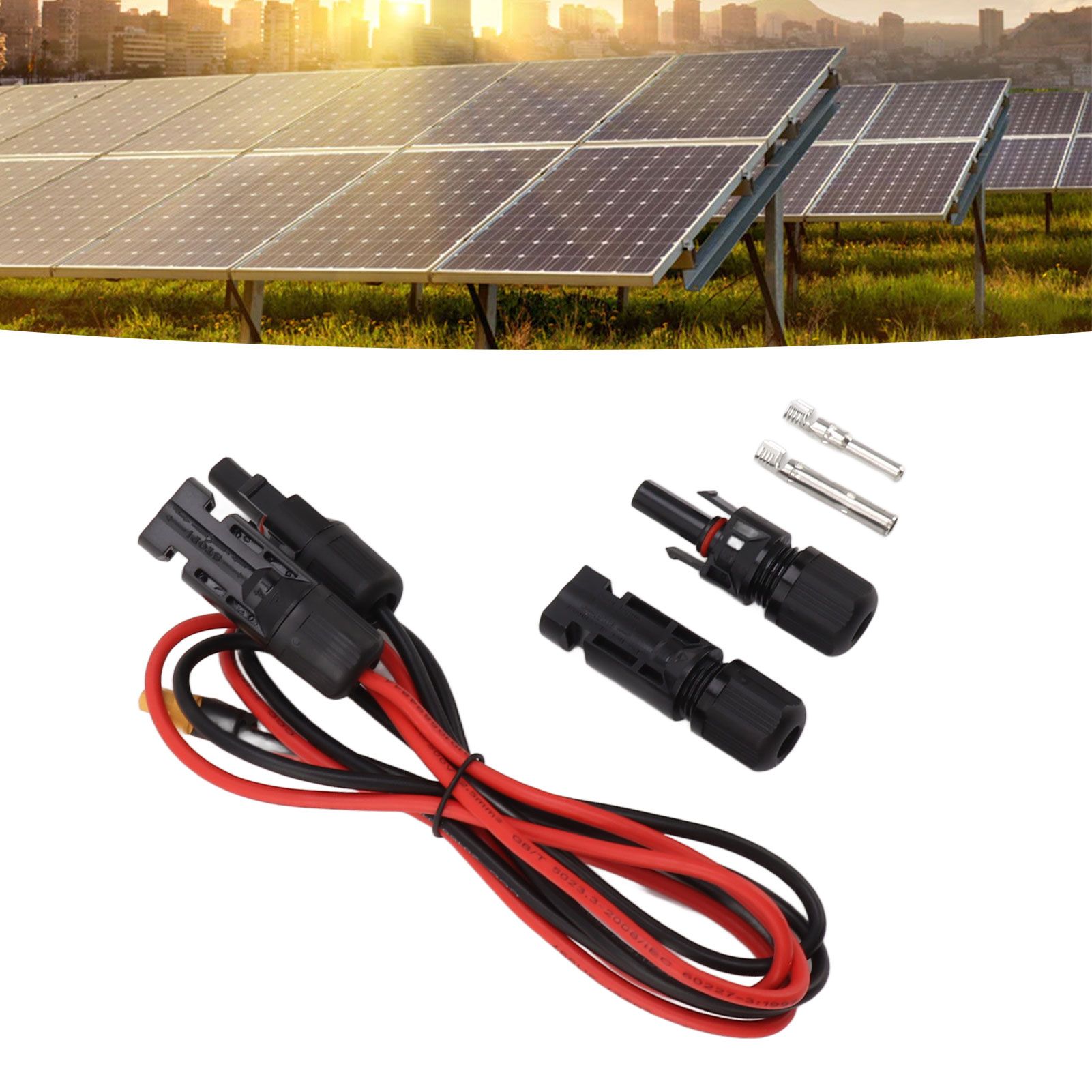 XT60 Solar Panel Charging Cable Photovoltaic Cable Charging Energy Storage Cable view 12