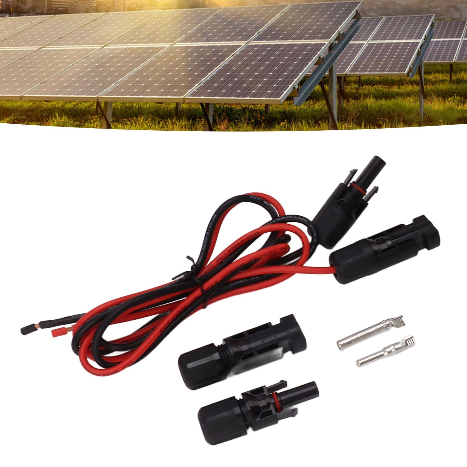 Solar Charge Cable Extension Wire Solar Connector Adapter Cable for RV Solar view 12