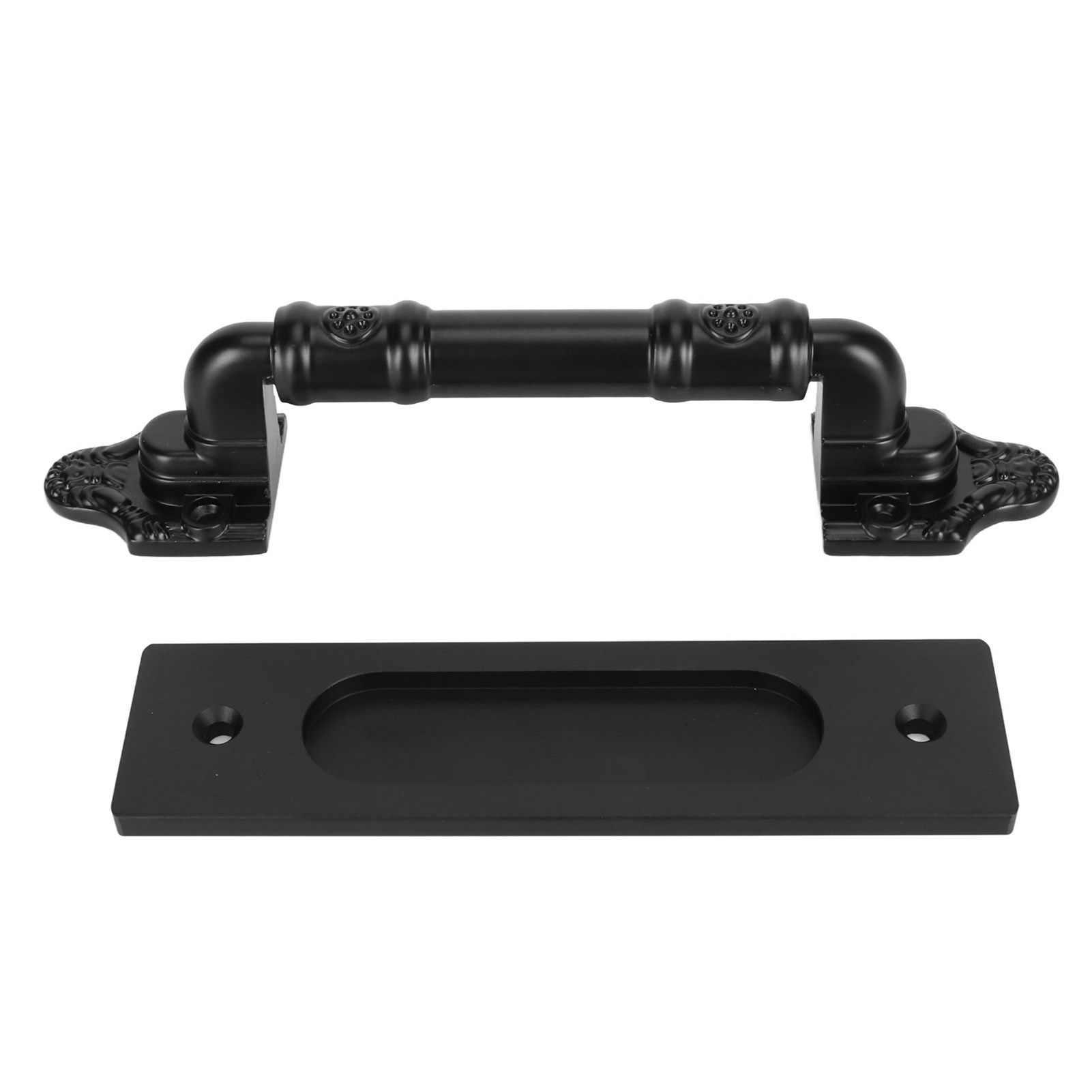 Sliding Barn Door Handle Double Sided Black Barn Door Pull Handle for Gates view 2
