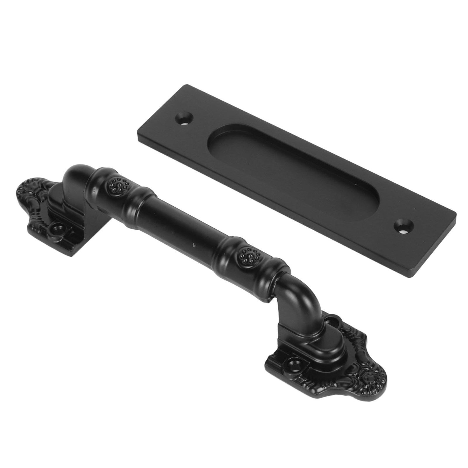 Sliding Barn Door Handle Double Sided Black Barn Door Pull Handle for Gates view 5