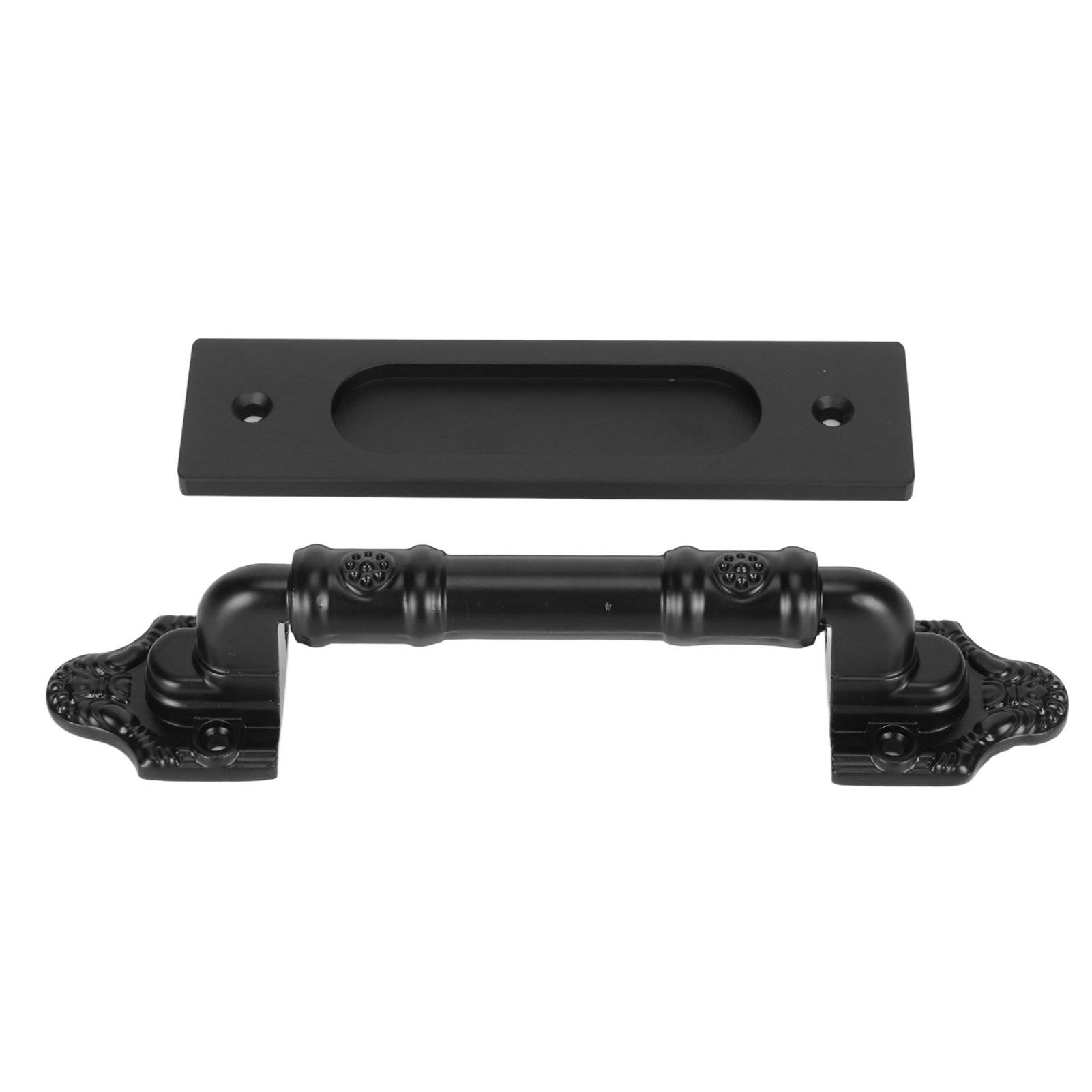 Sliding Barn Door Handle Double Sided Black Barn Door Pull Handle for Gates view 6