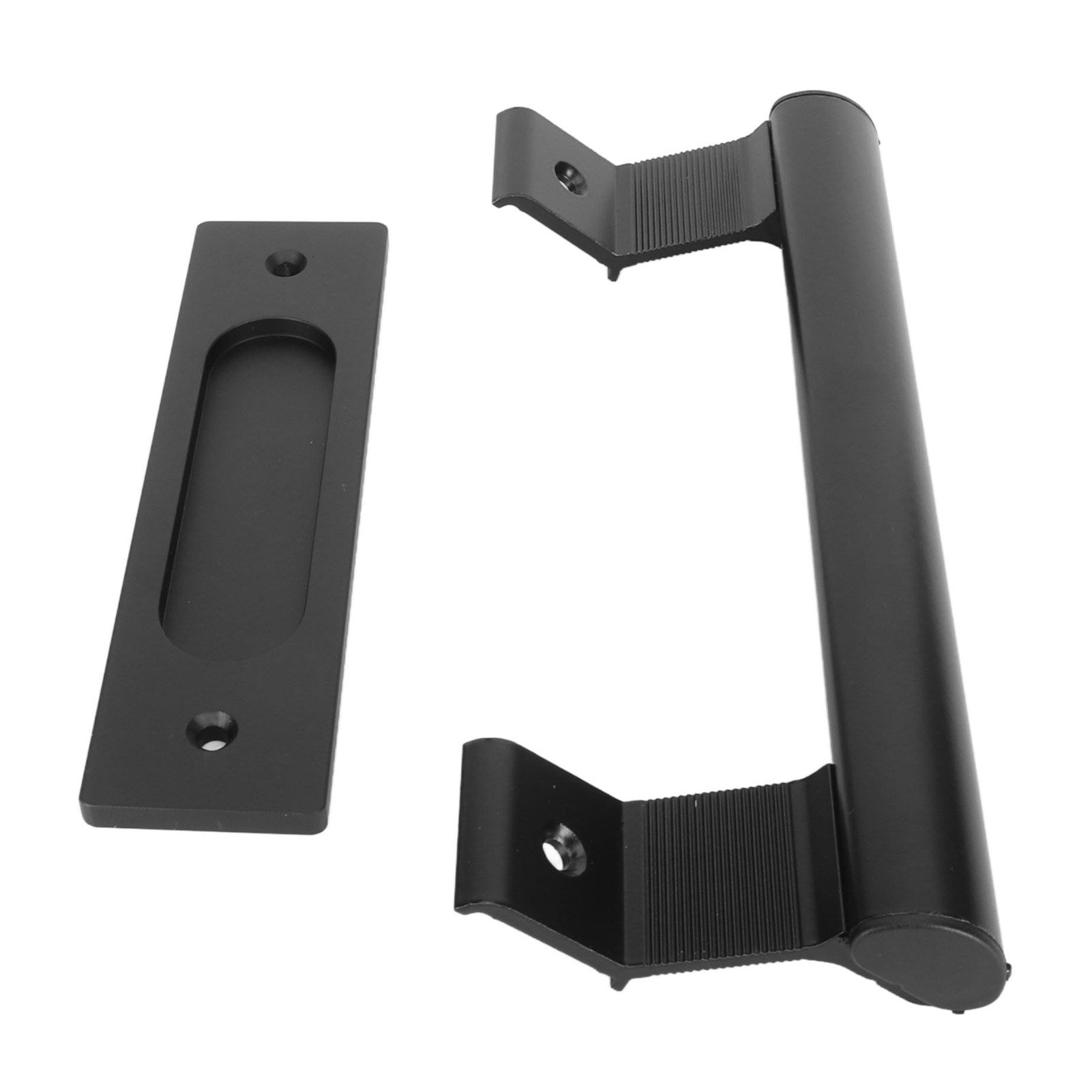Sliding Door Handle Double Sided Universal Black Aluminum Alloy Barn Door view 2
