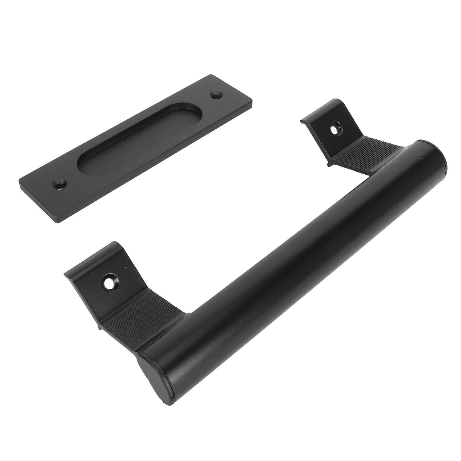 Sliding Door Handle Double Sided Universal Black Aluminum Alloy Barn Door view 3