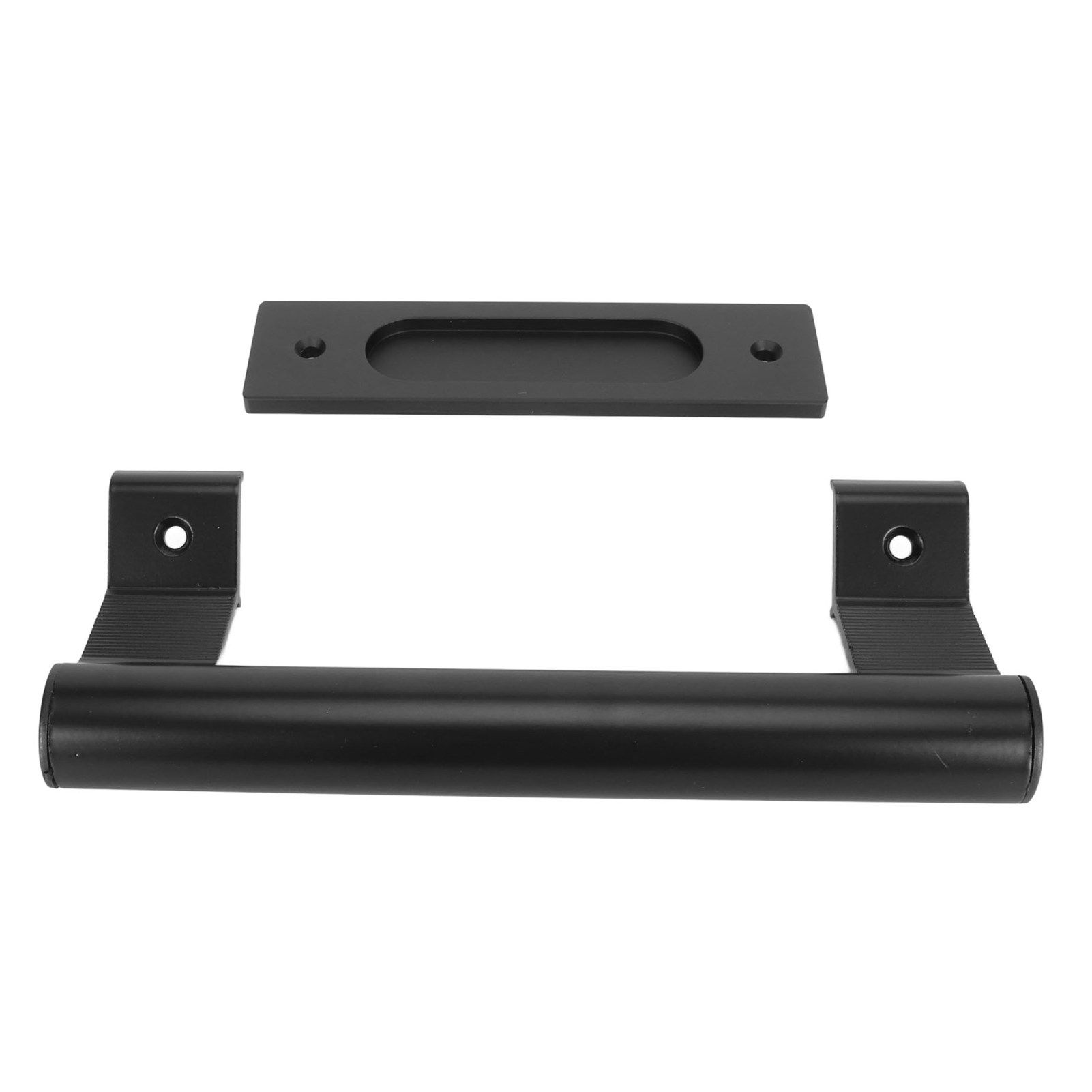 Sliding Door Handle Double Sided Universal Black Aluminum Alloy Barn Door view 4