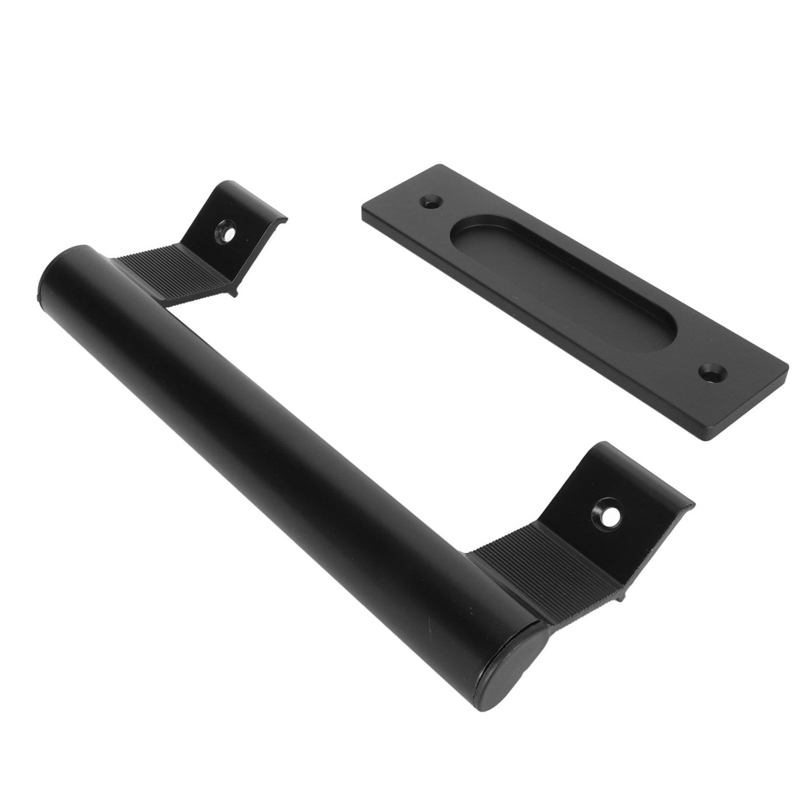 Sliding Door Handle Double Sided Universal Black Aluminum Alloy Barn Door view 5