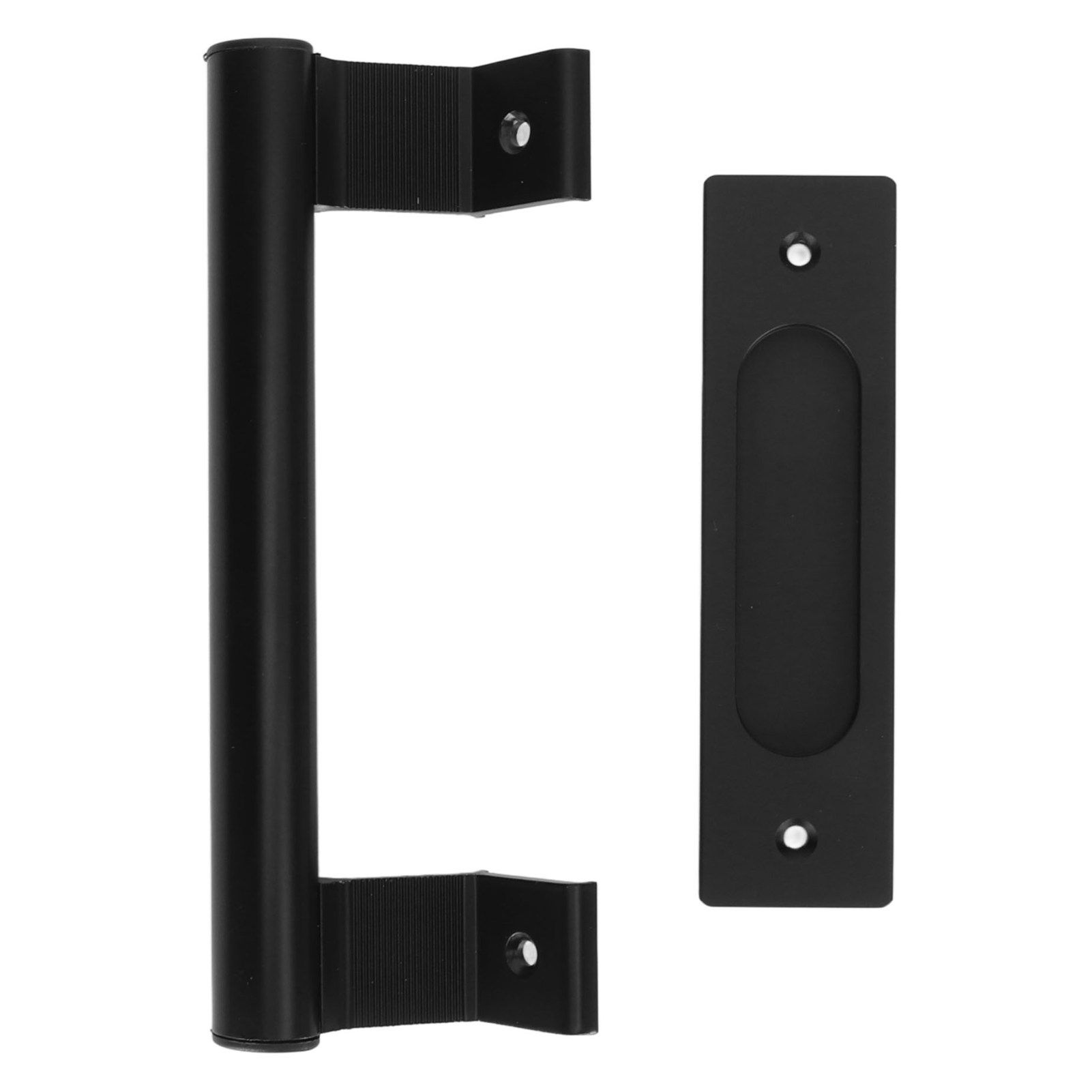 Sliding Door Handle Double Sided Universal Black Aluminum Alloy Barn Door view 6