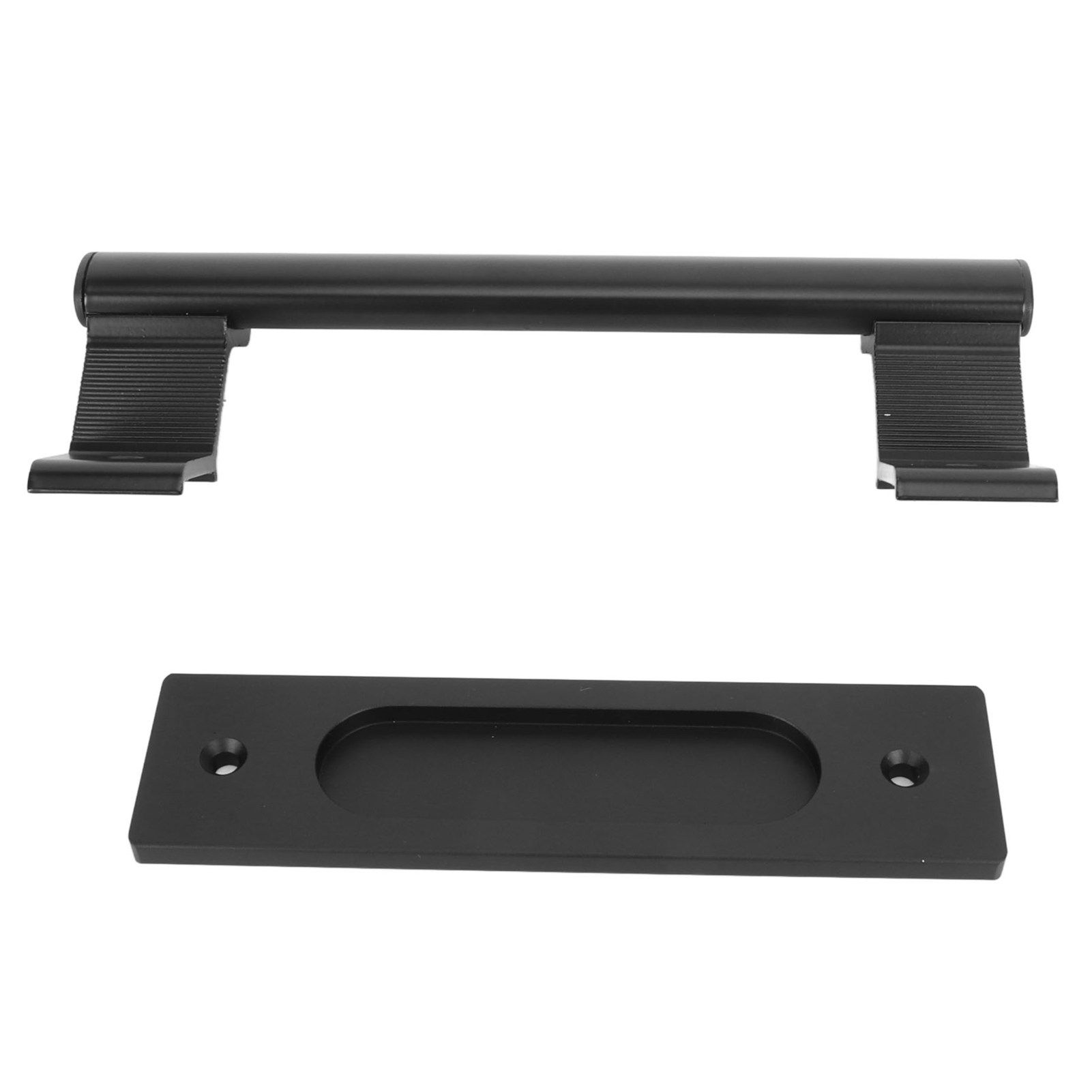 Sliding Door Handle Double Sided Universal Black Aluminum Alloy Barn Door view 7