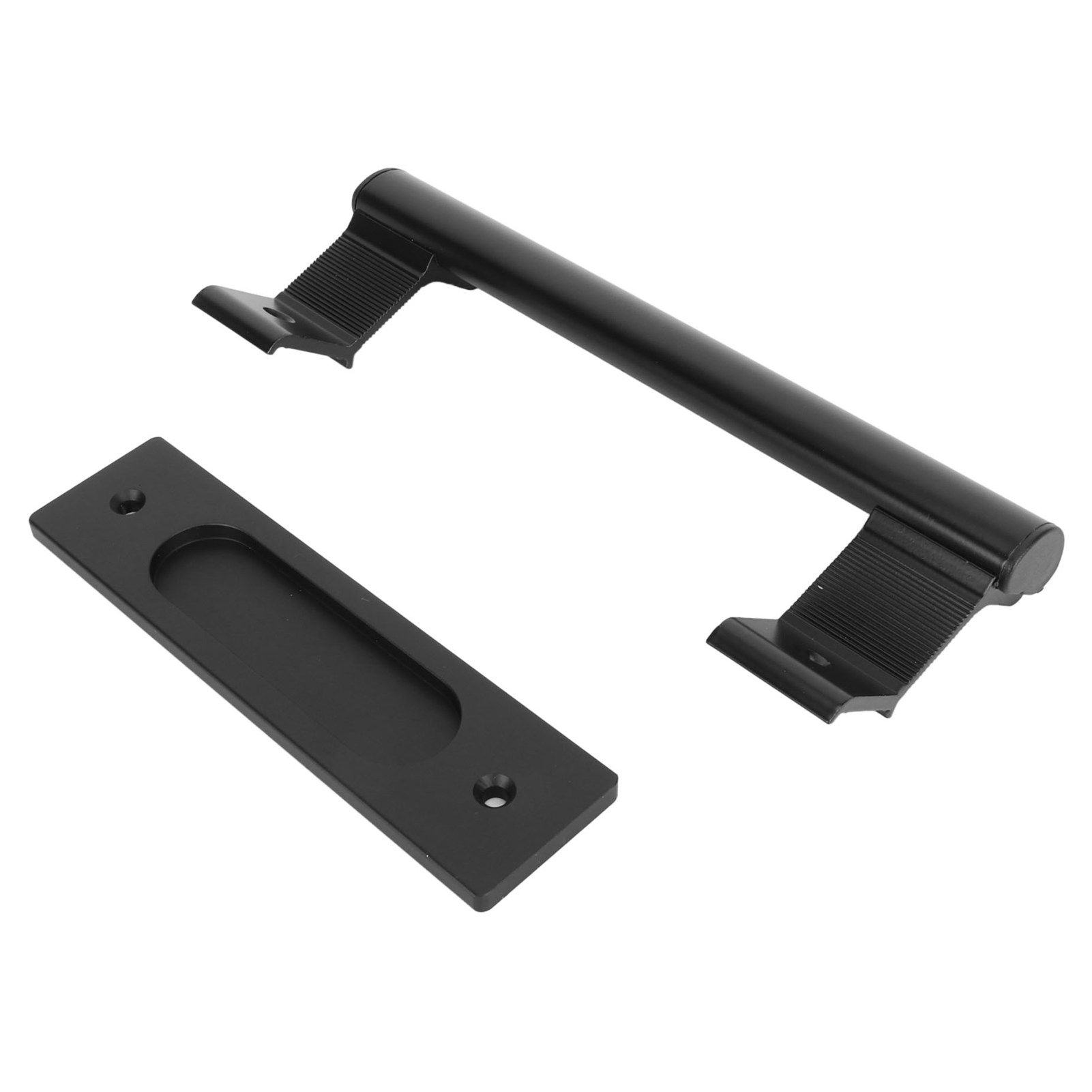 Sliding Door Handle Double Sided Universal Black Aluminum Alloy Barn Door view 8