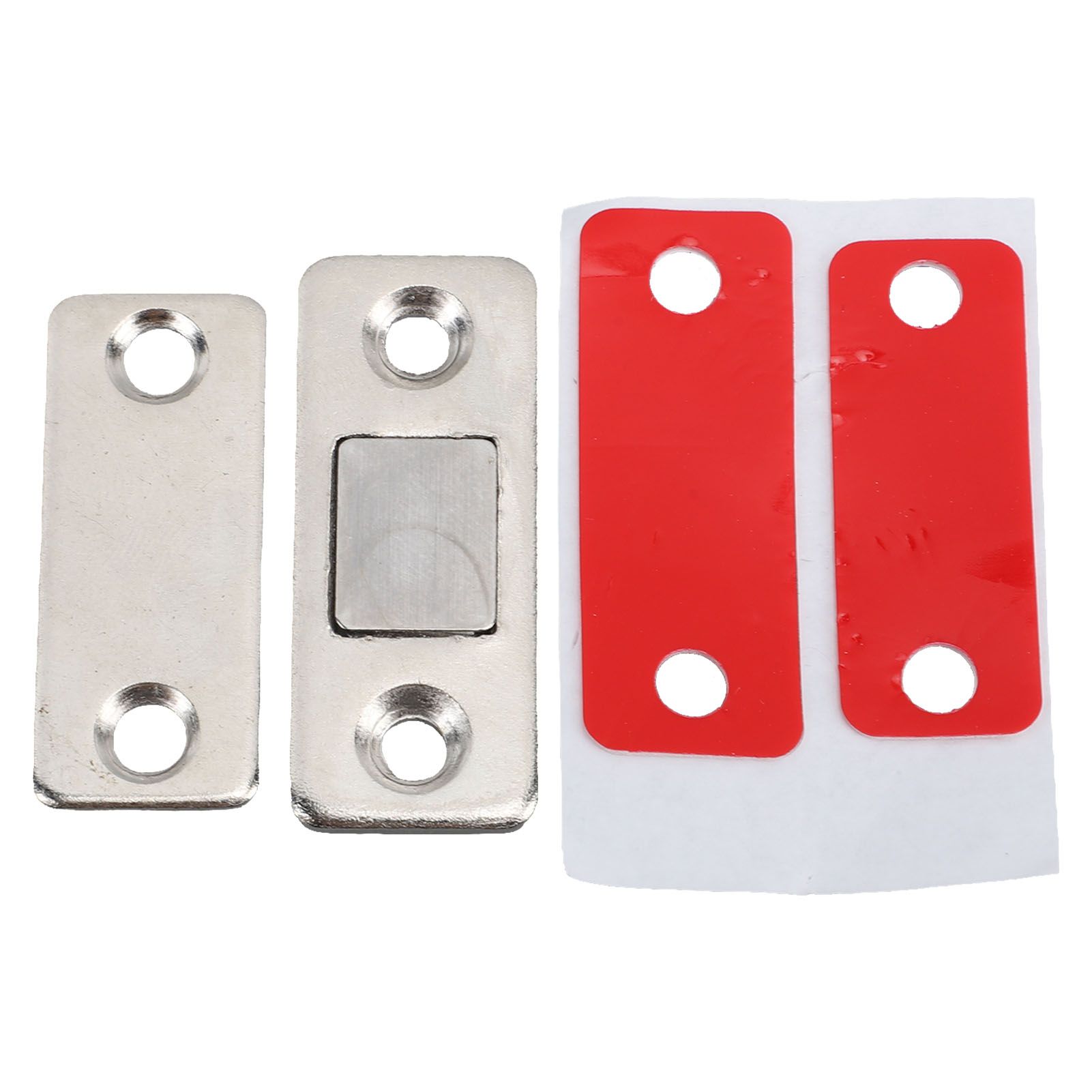 8 Pack Magnetic Door Catch Ultra Thin Door Latch Adhesive Stainless Steel 2 view 7