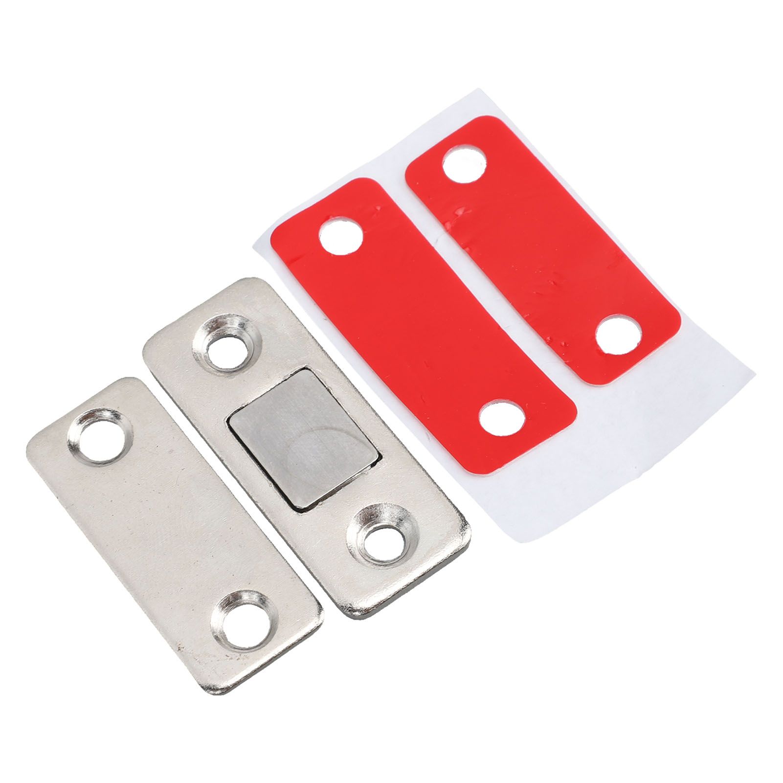 8 Pack Magnetic Door Catch Ultra Thin Door Latch Adhesive Stainless Steel 2 view 8