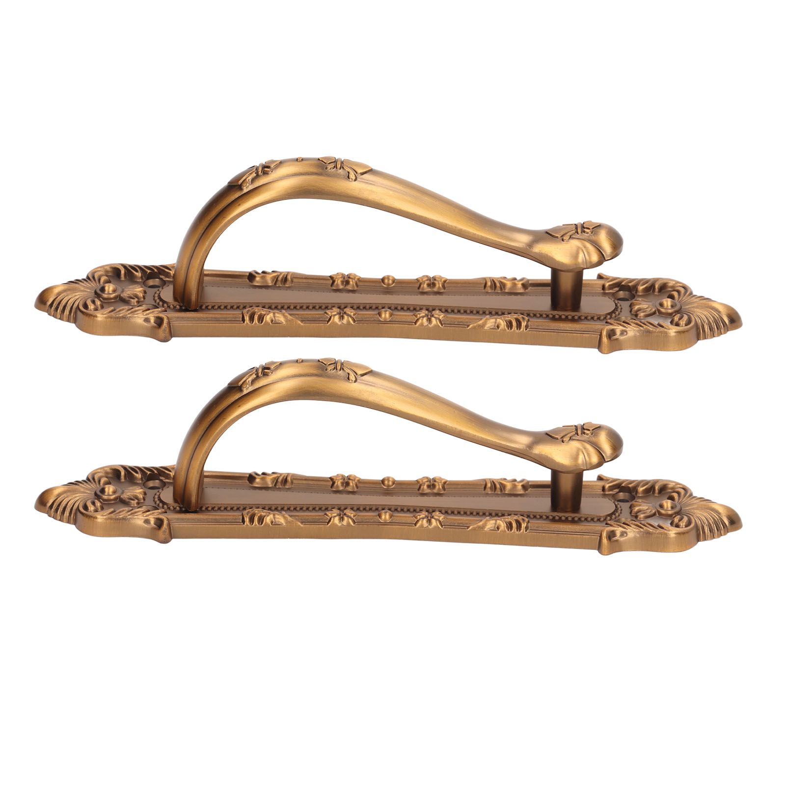 2 Set Sliding Barn Door Handles and Pulls Aluminum Alloy Bronze Pull Handle view 4