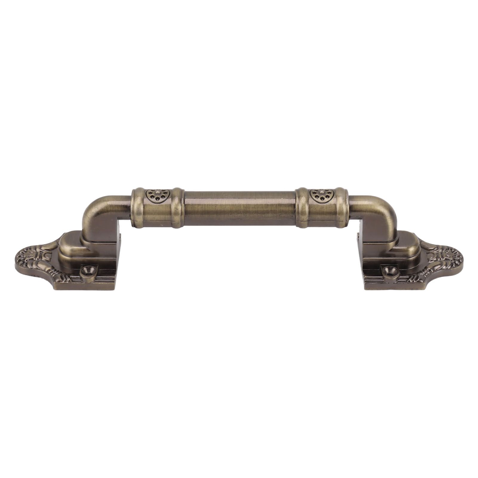 2Pcs Antique Barn Door Handles Bronze Color Easy Installation Vintage Drawer view 9
