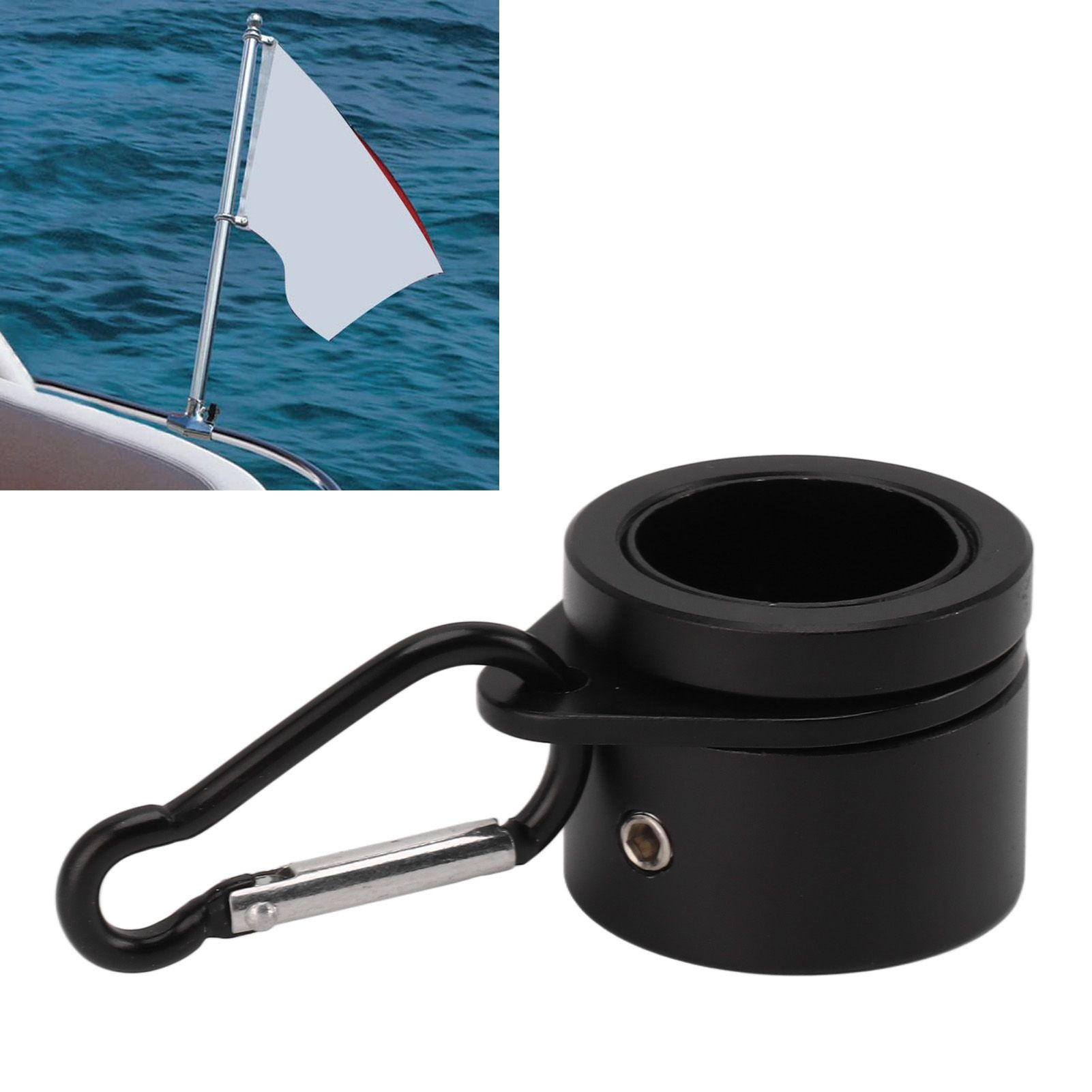 2 Pcs G3/4 Flag Pole Rings Aluminium Alloy 360° Rotating Anti Wrap Spinning view 11