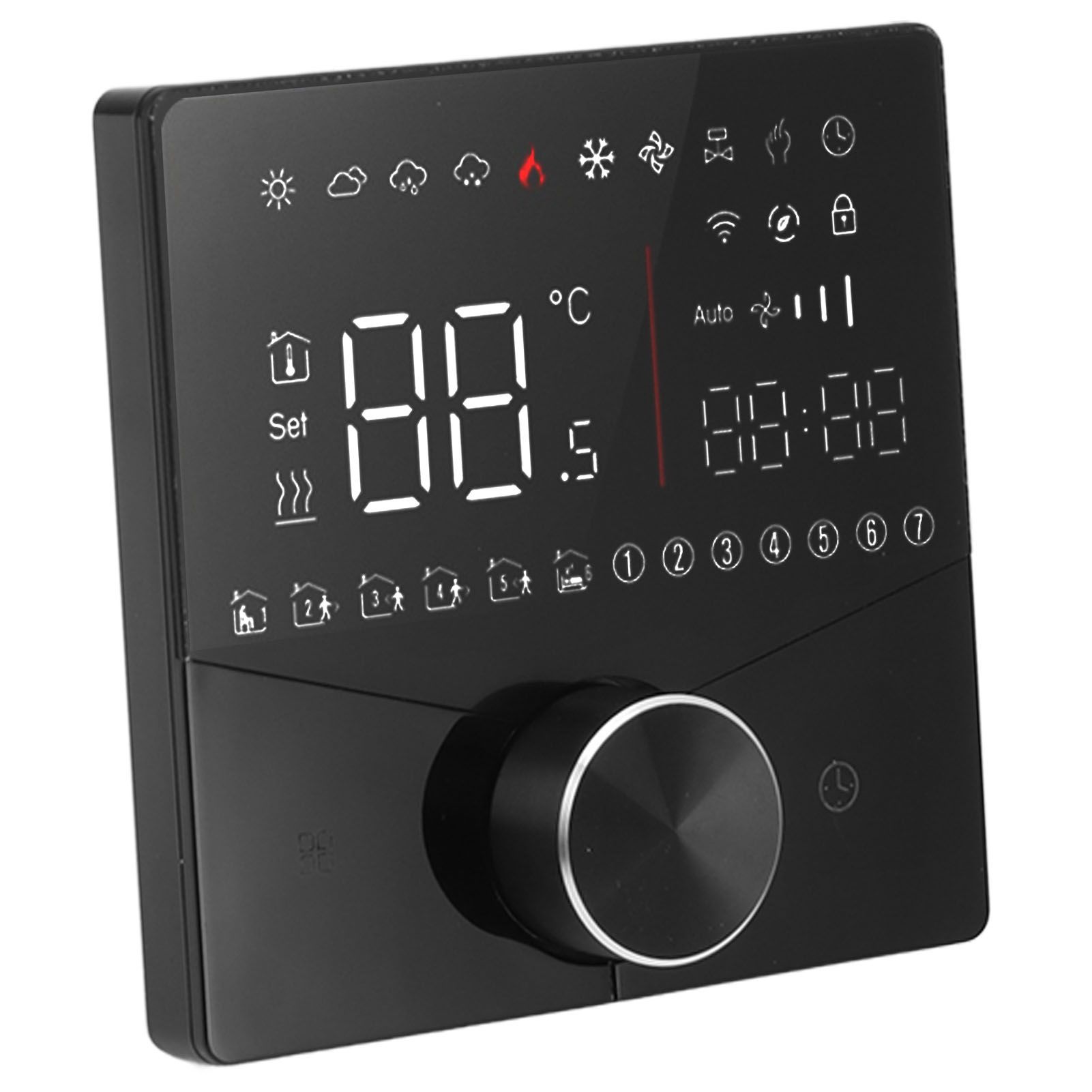 Smart Digital Thermostat LCD Color Display Precise Control Intelligent view 2