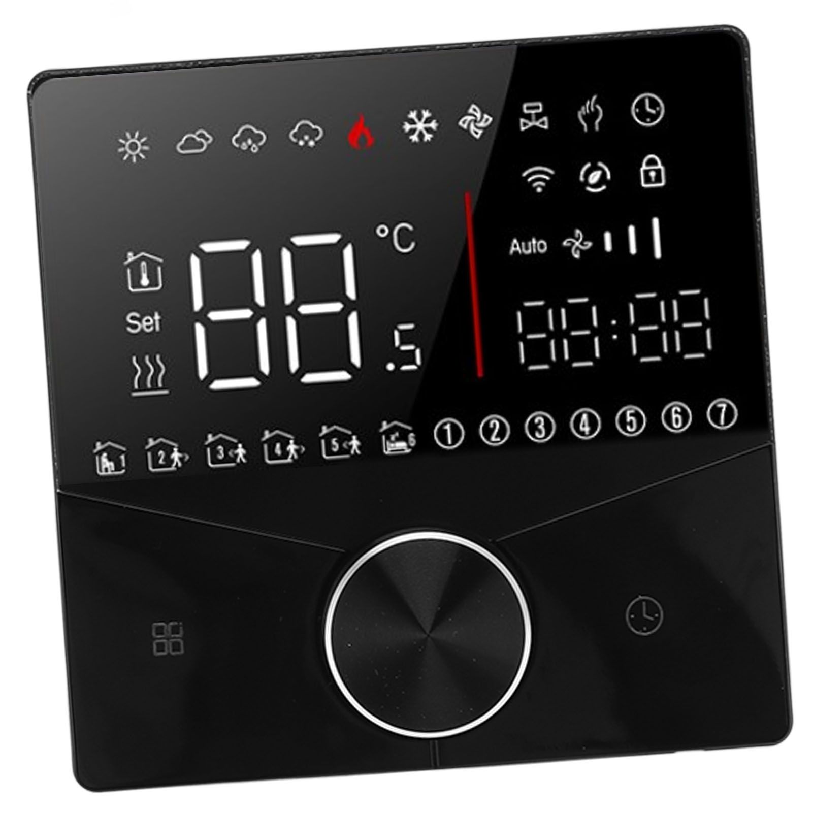 Smart Digital Thermostat LCD Color Display Precise Control Intelligent view 5