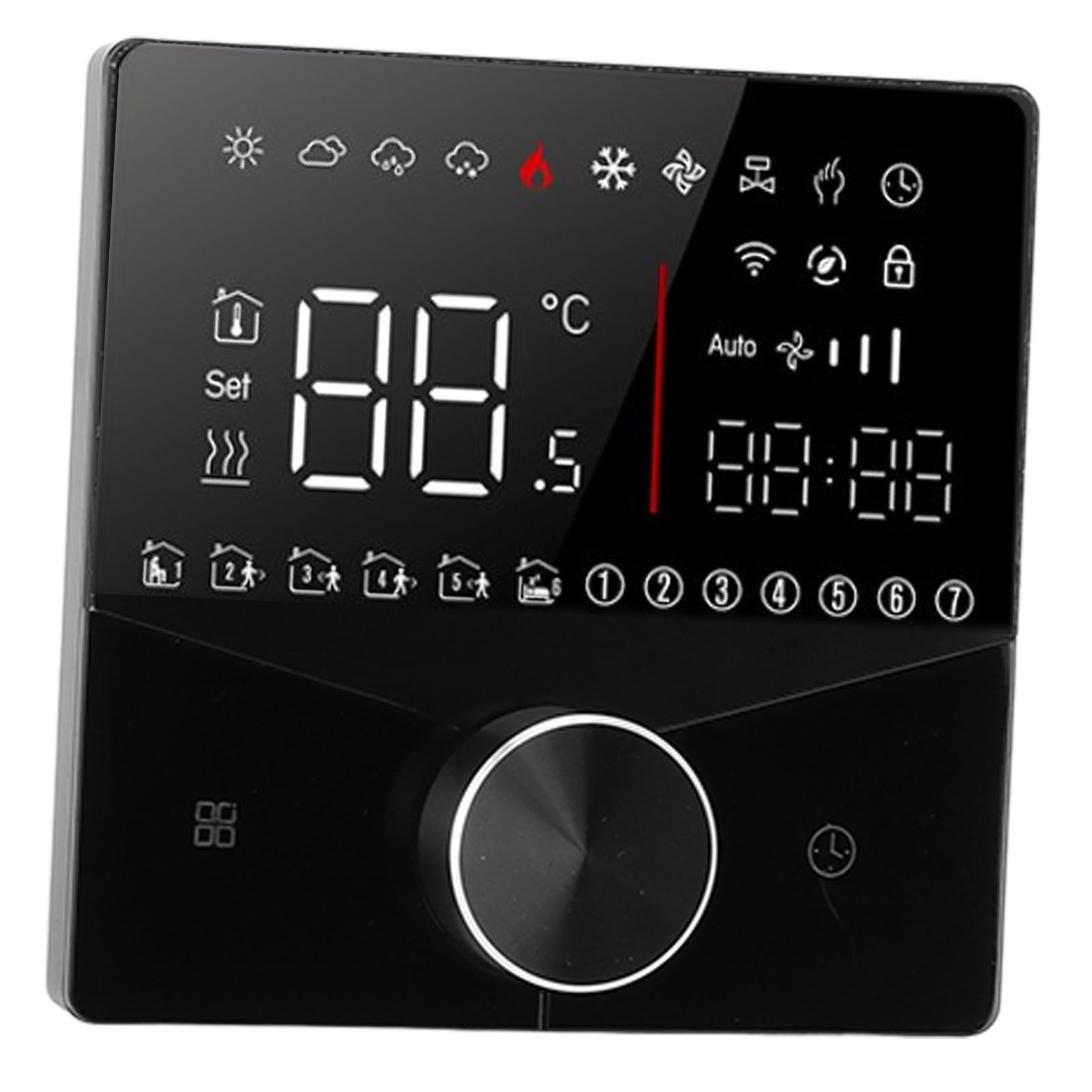 Smart Digital Thermostat LCD Color Display Precise Control Intelligent view 8