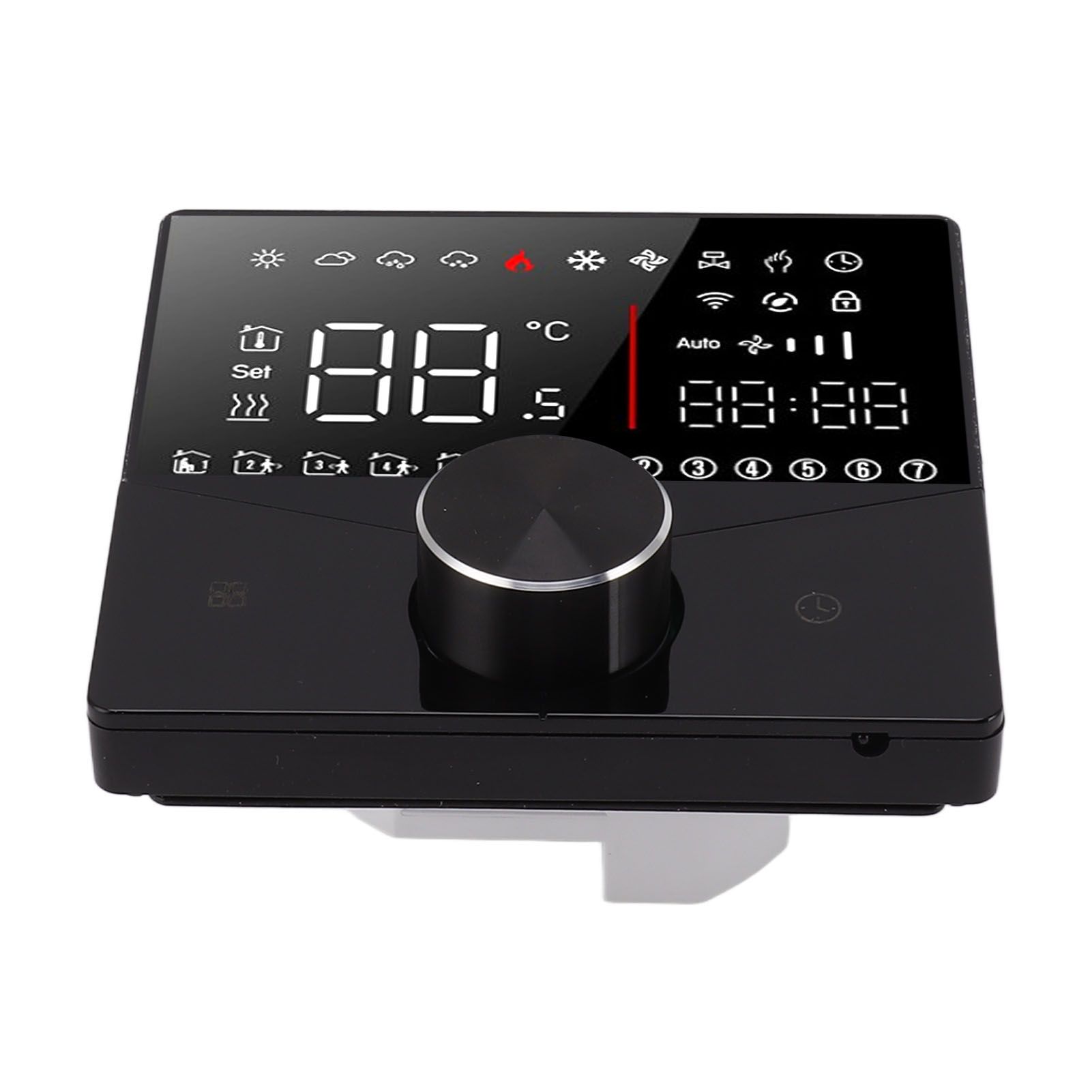 Smart Thermostat Knob Design LCD Color Display Panel Digital Thermostat for view 8