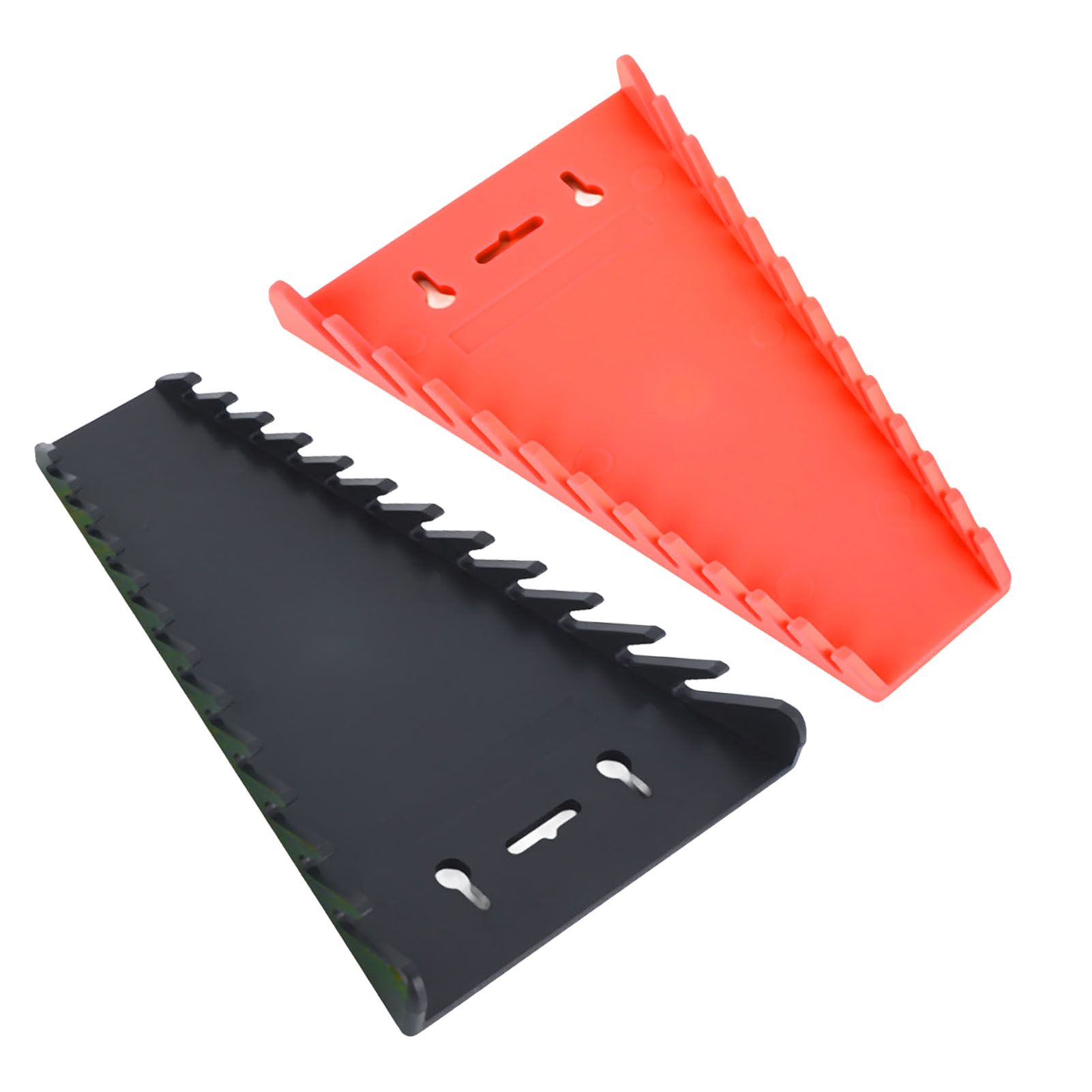2 Packs Magnetic Wrench Organizer 12 Slots Strong ABS Space Saving Magnetic