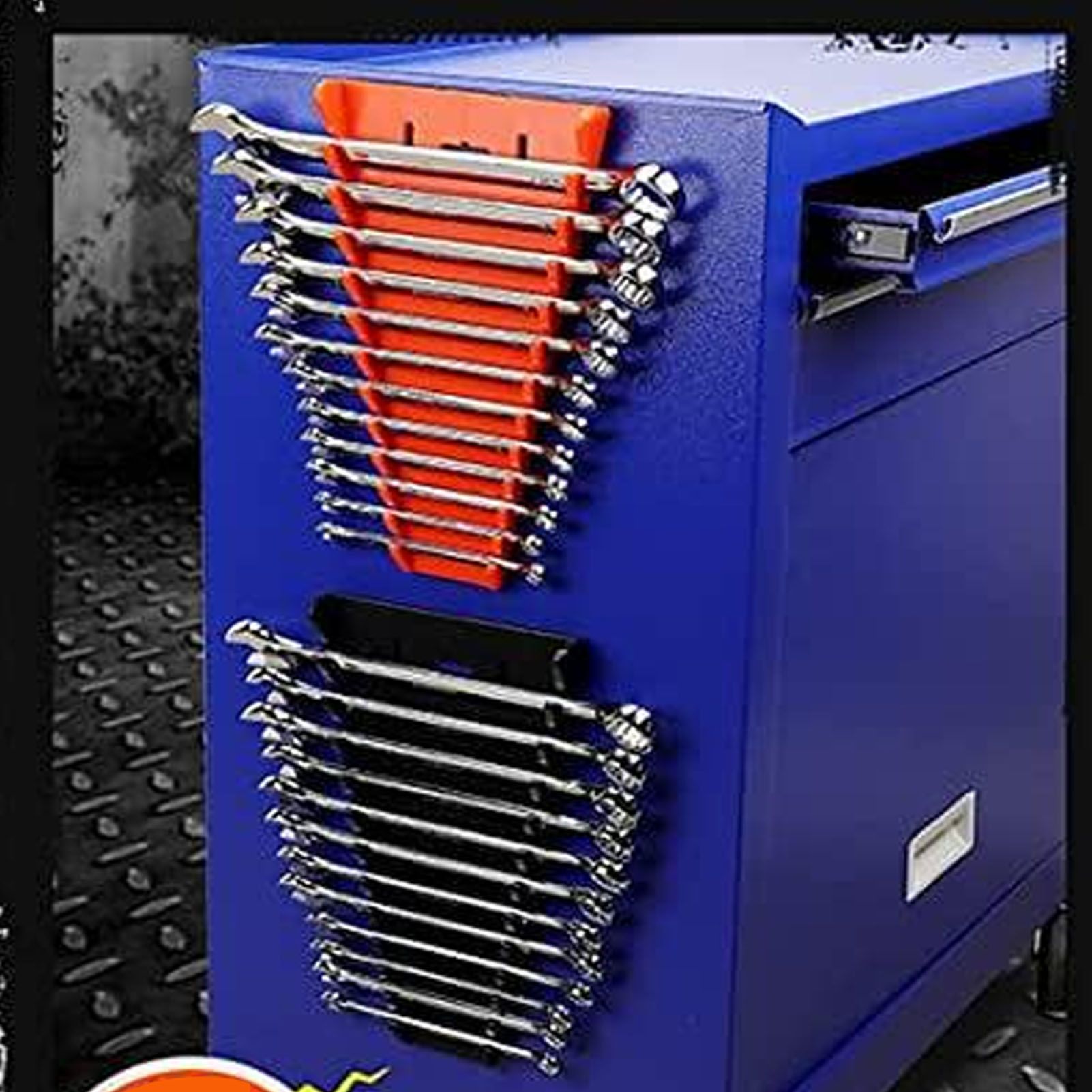 2 Packs Magnetic Wrench Organizer 12 Slots Strong ABS Space Saving Magnetic view 12