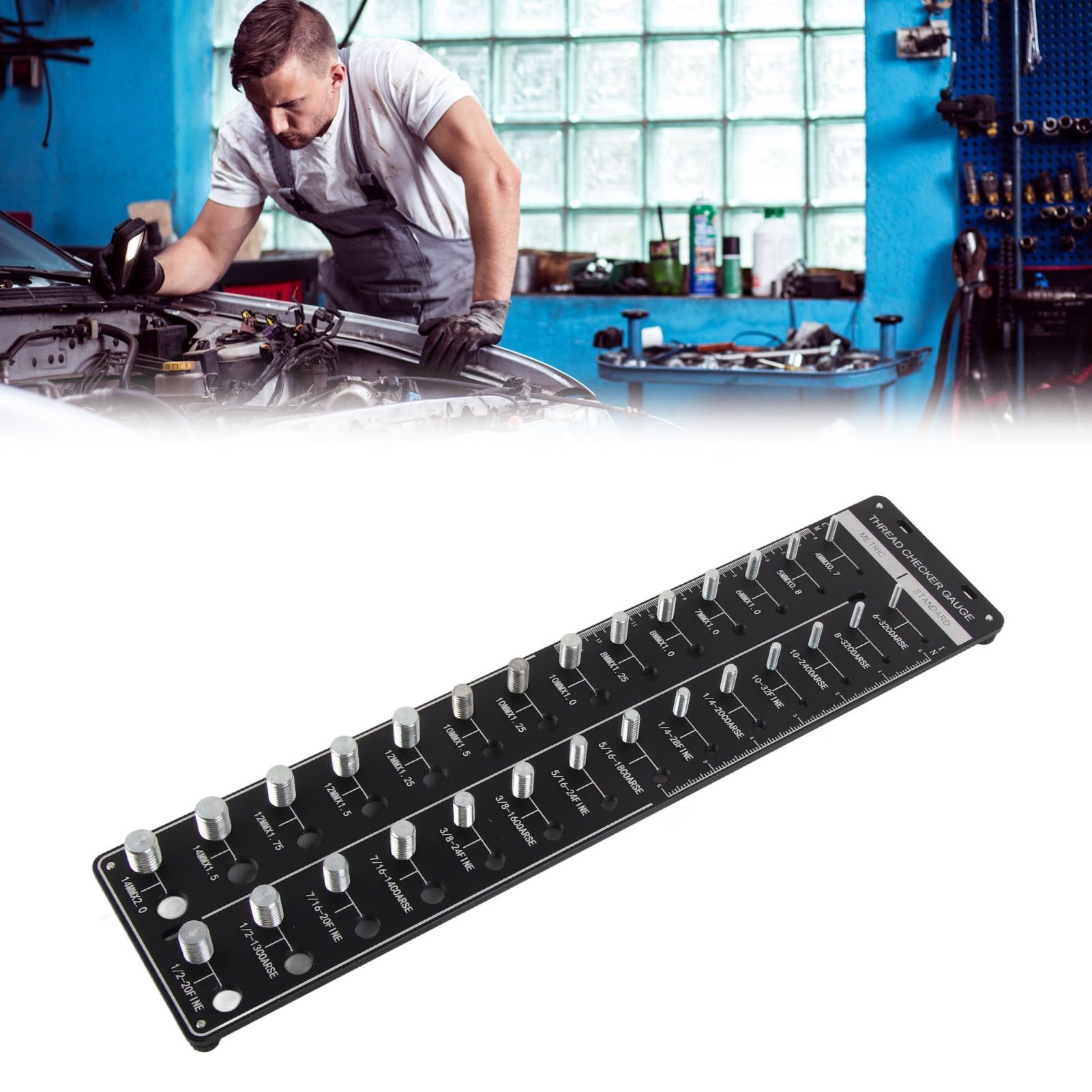 Bolt Thread Identifier with US Metric Units Highly Accurate Bolt Nut view 11