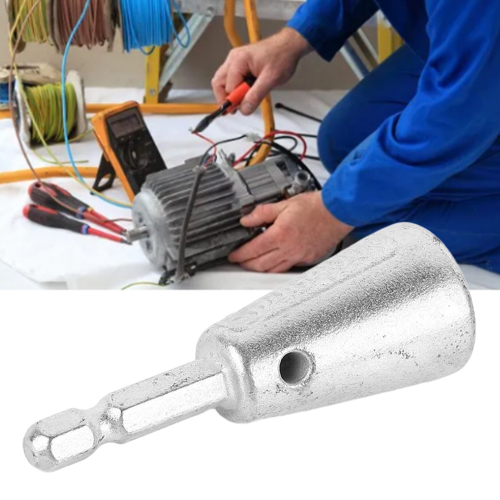 Wire Twisting Tool Nut Driver Steel Enhanced Wiring Efficiency Spin Twist Wire view 11