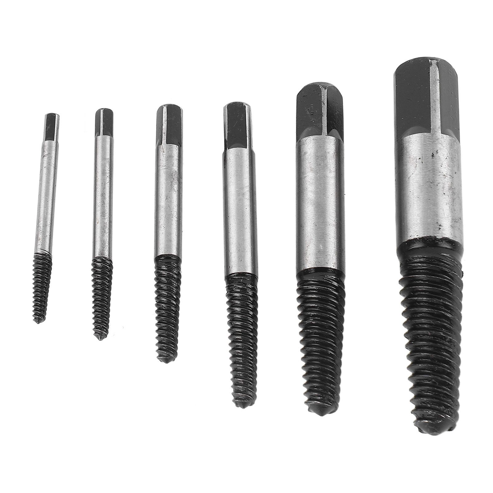 6 Pcs Damaged Screw Extractor with Yellow Storage Box Steel Stripped Bolt view 10