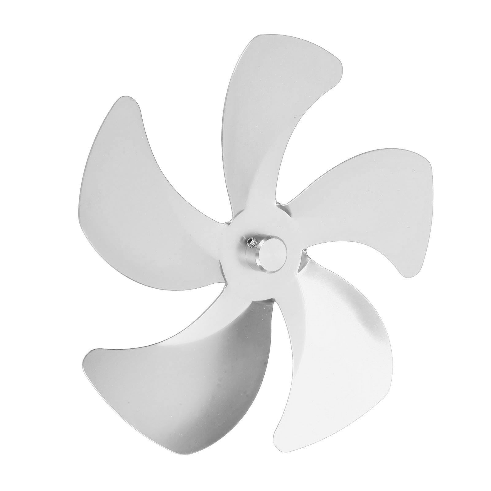 Stove Fan Blade Replacement Aluminum Alloy Enhance Warm Air Circulation view 2