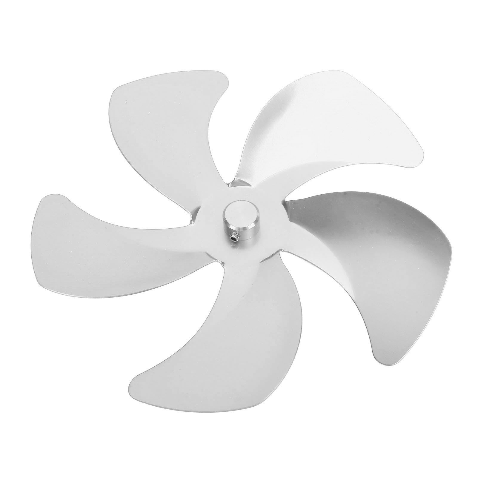 Stove Fan Blade Replacement Aluminum Alloy Enhance Warm Air Circulation view 4